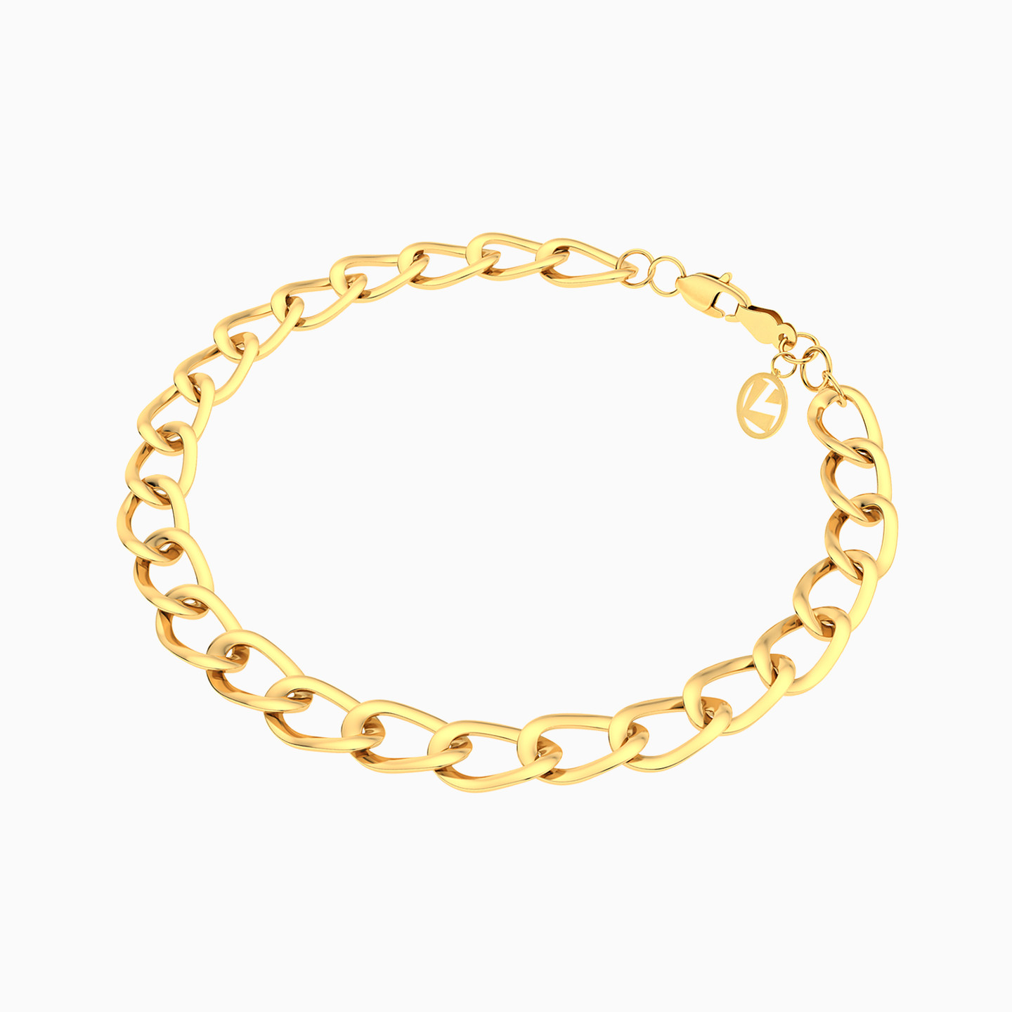 Interlocking Chain Bracelet In 18K Gold - 3 Interlocking Chain Bracelet In 18K Gold - 3