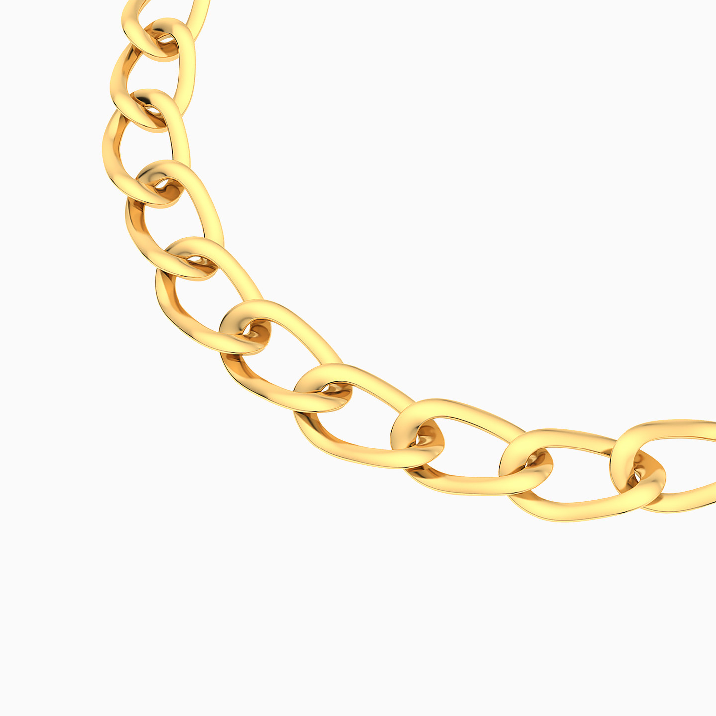 Interlocking Chain Bracelet In 18K Gold - 4 Interlocking Chain Bracelet In 18K Gold - 4