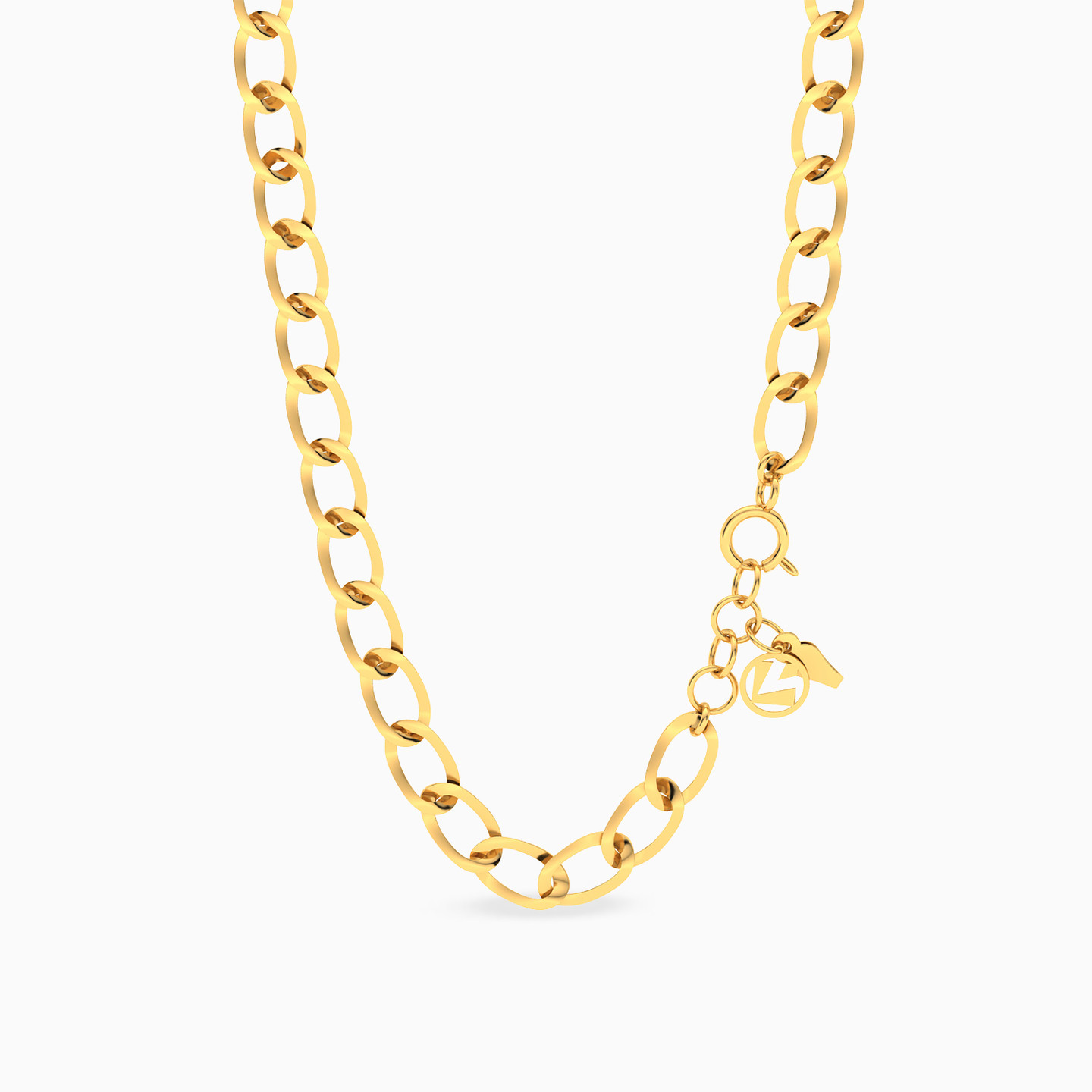 Classic Link Chain Necklace In 18K Gold Classic Link Chain Necklace In 18K Gold