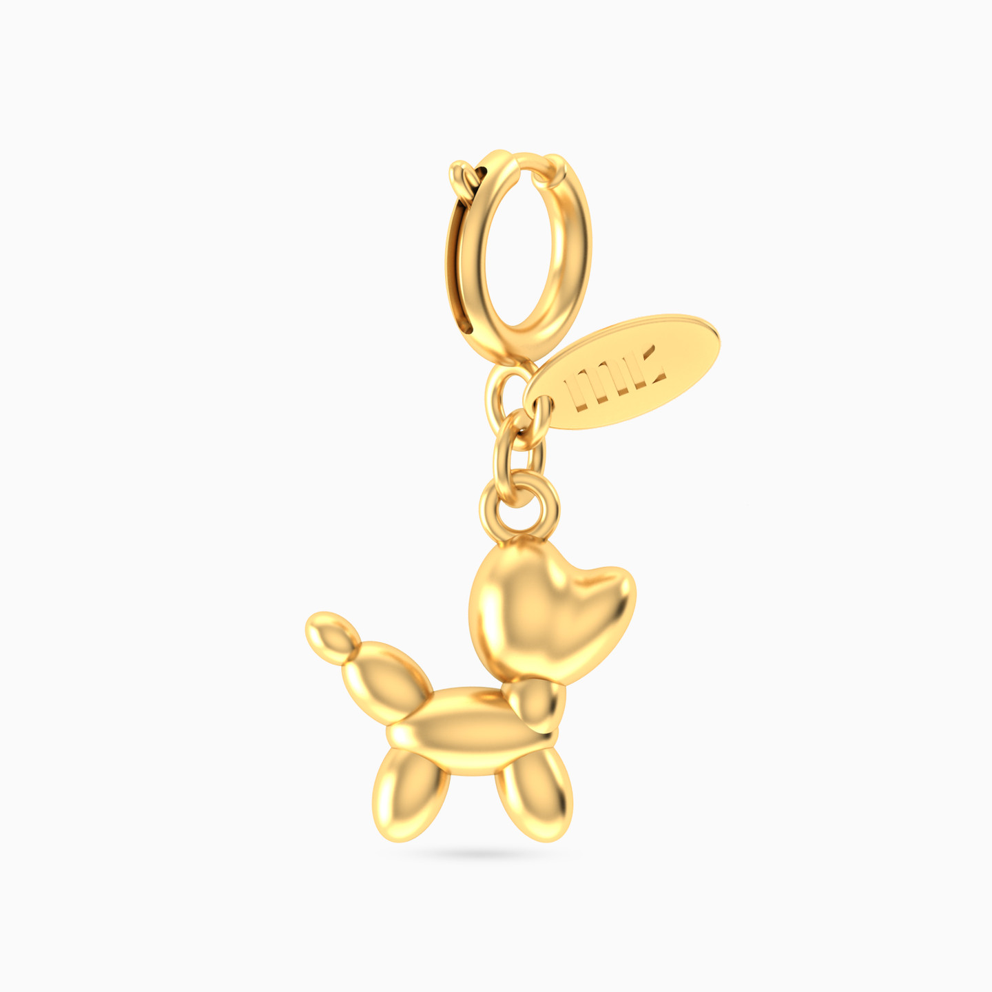 Balloon Dog Design Charm In 14K Gold Balloon Dog Design Charm In 14K Gold