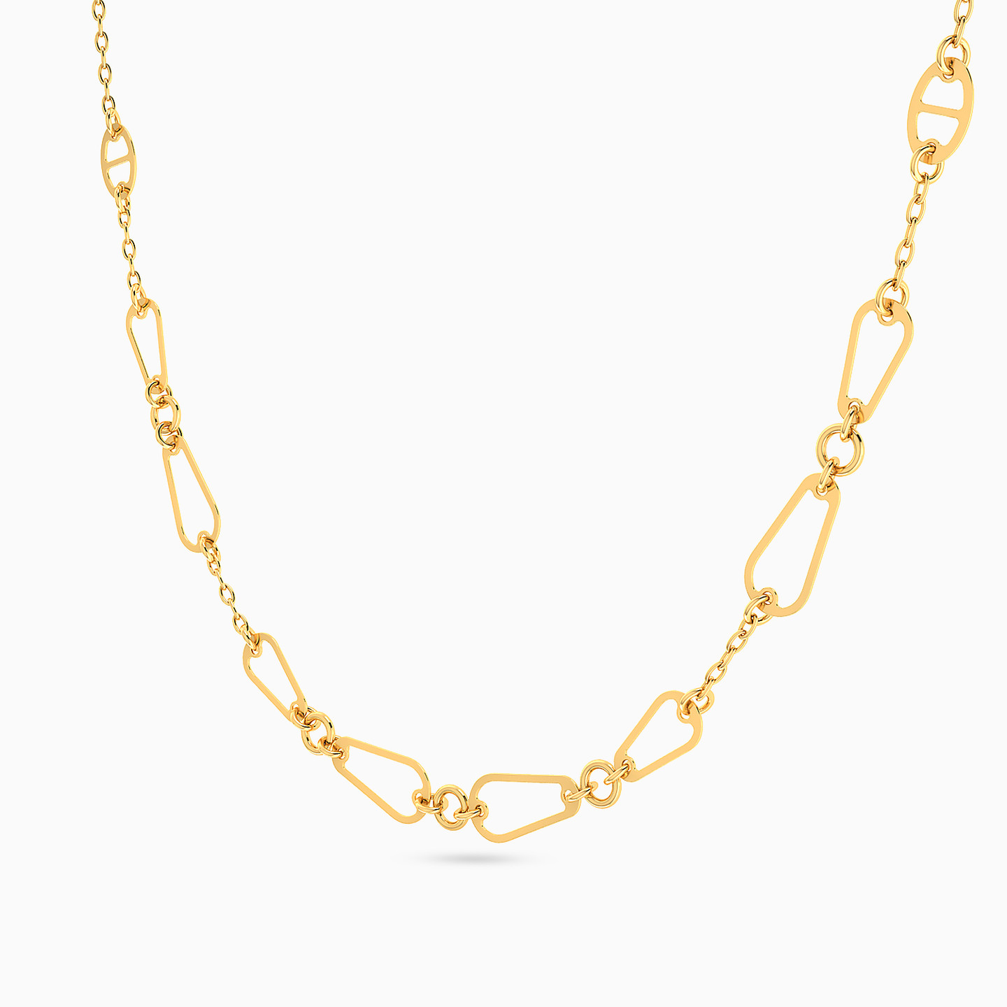 Chain Necklace In 14K Gold - 2 Chain Necklace In 14K Gold - 2