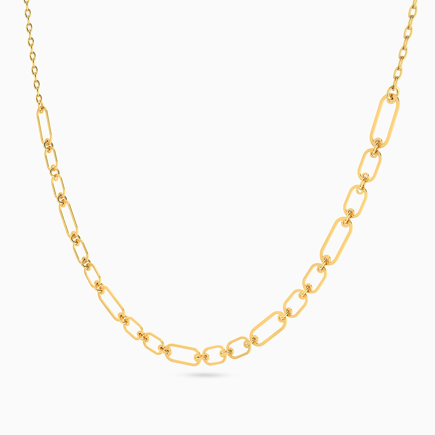 Chain Necklace In 14K Gold - 2 Chain Necklace In 14K Gold - 2