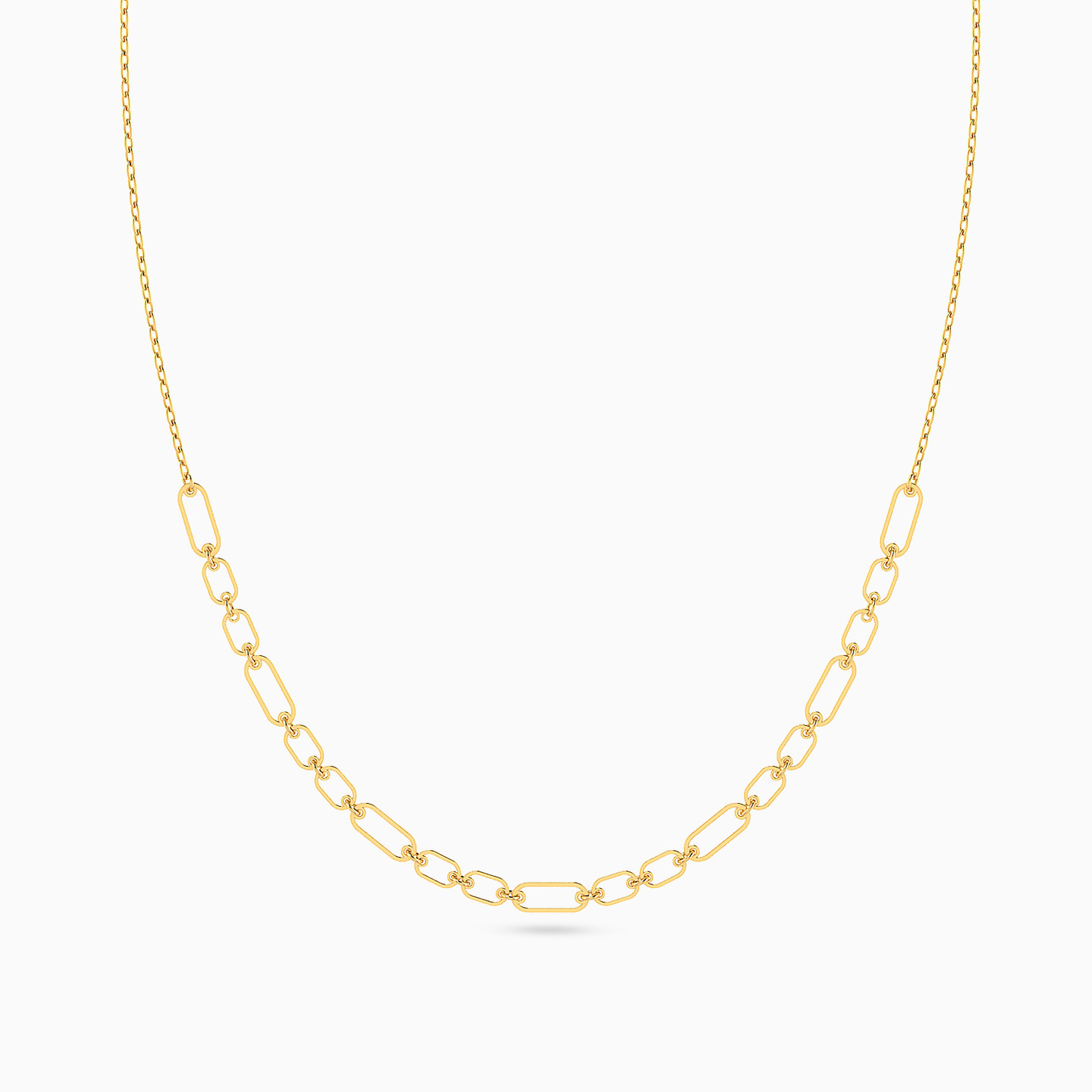 Chain Necklace In 14K Gold - 3 Chain Necklace In 14K Gold - 3