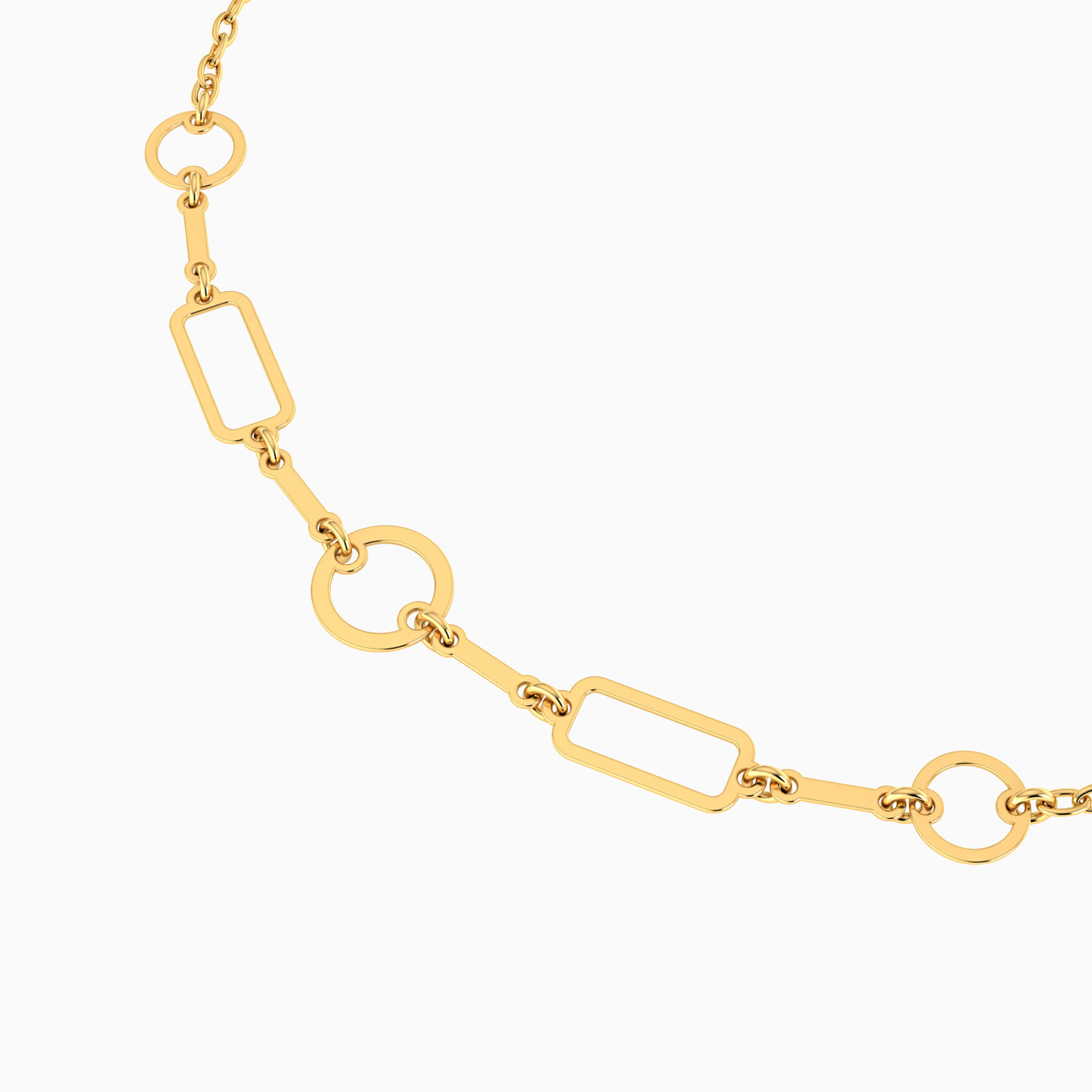 Chain Bracelet In 14K Gold - 4 Chain Bracelet In 14K Gold - 4