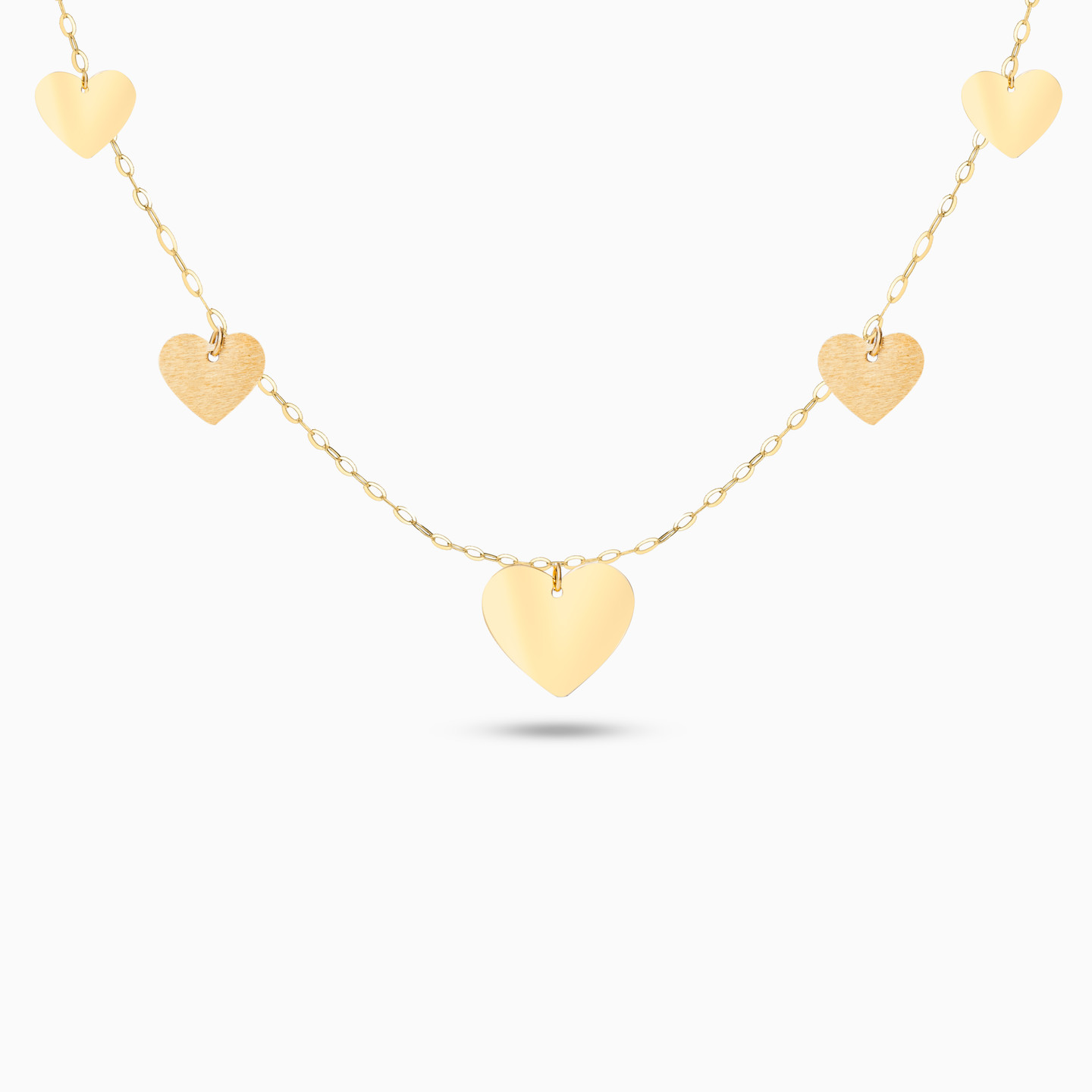 سلسلة ذهب عيار 18 قيراط شكل قلوب سلسلة ذهب عيار 18 قيراط شكل قلوب