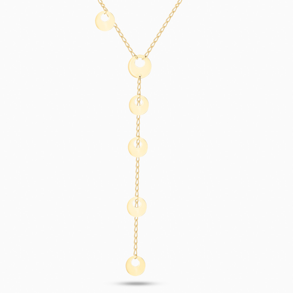 Circles Shaped Pendant with Chain in 18K Gold Circles Shaped Pendant with Chain in 18K Gold