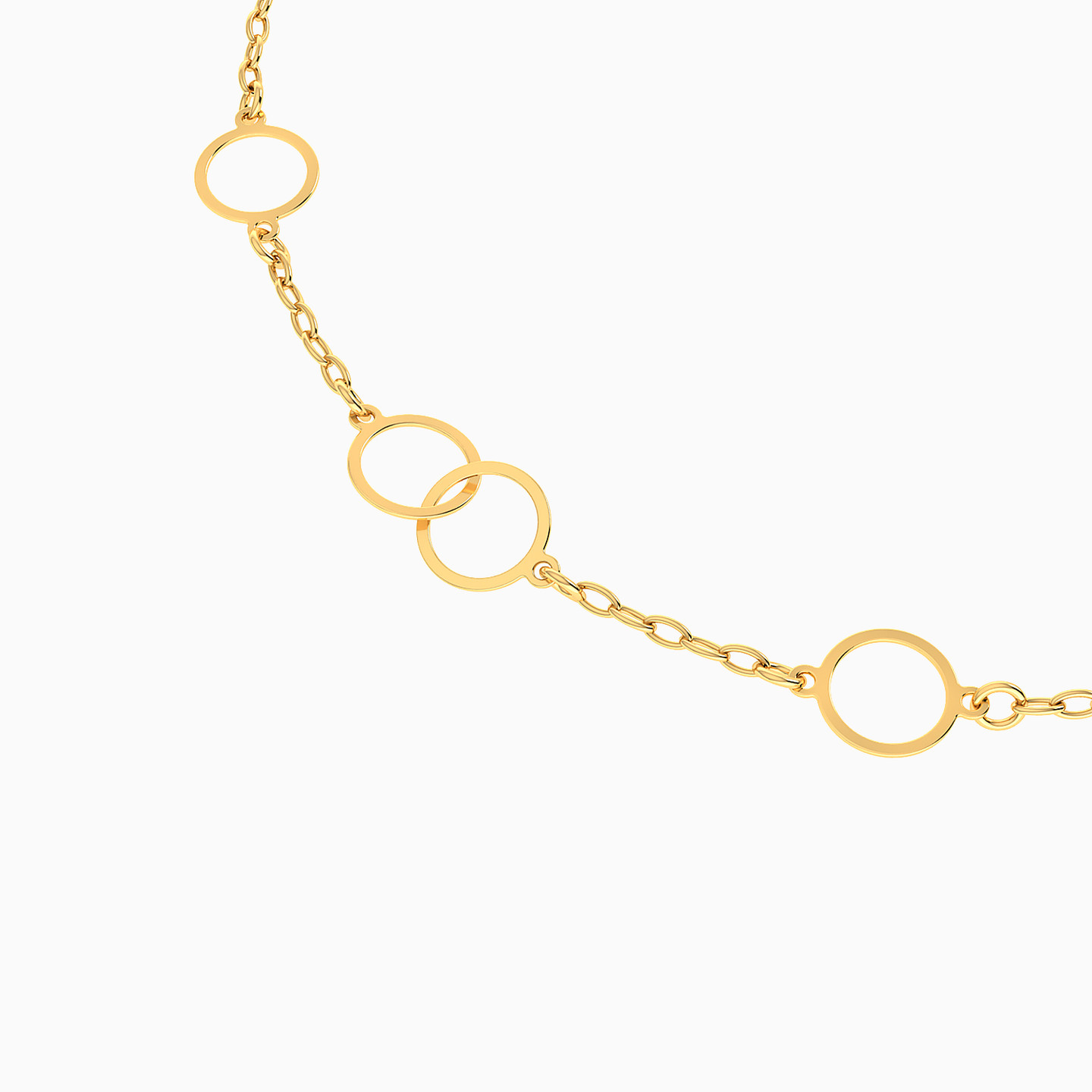 Chain Bracelet In 14K Gold - 4 Chain Bracelet In 14K Gold - 4