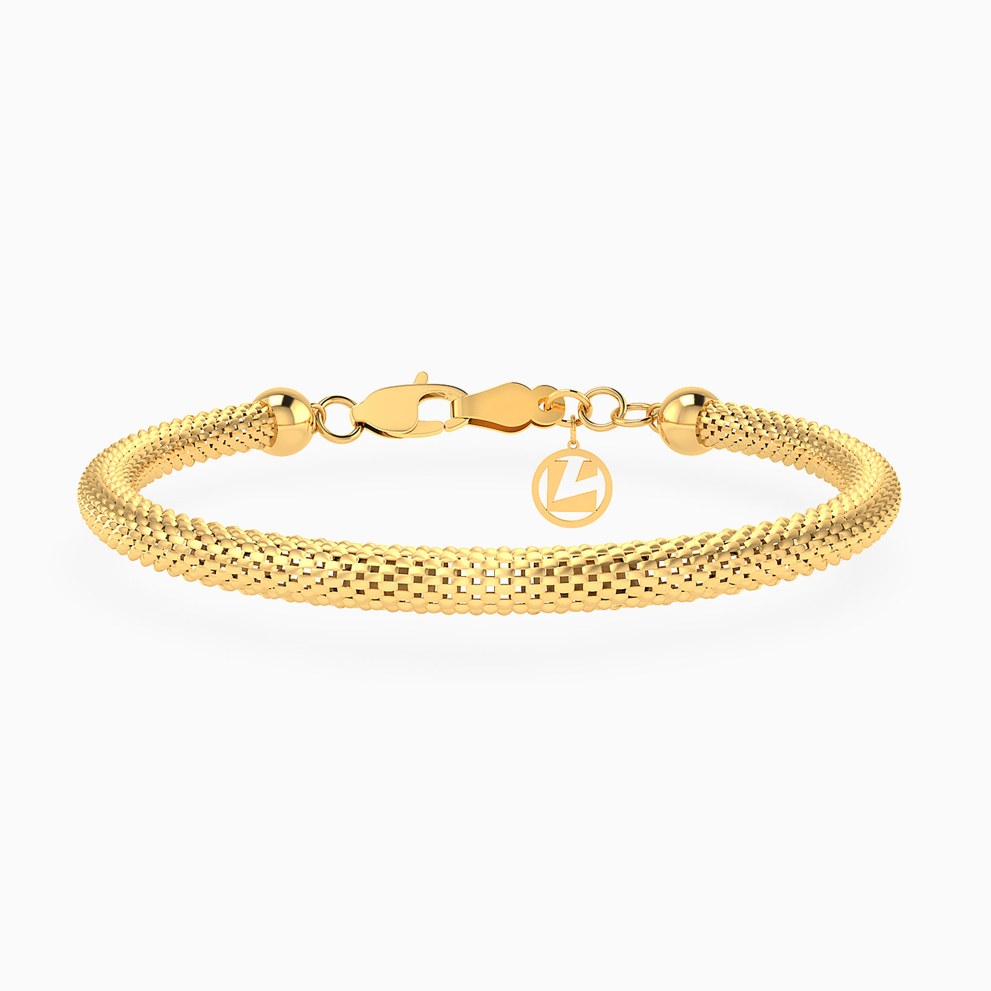 Textured Chain Bracelet In 18K Gold Textured Chain Bracelet In 18K Gold