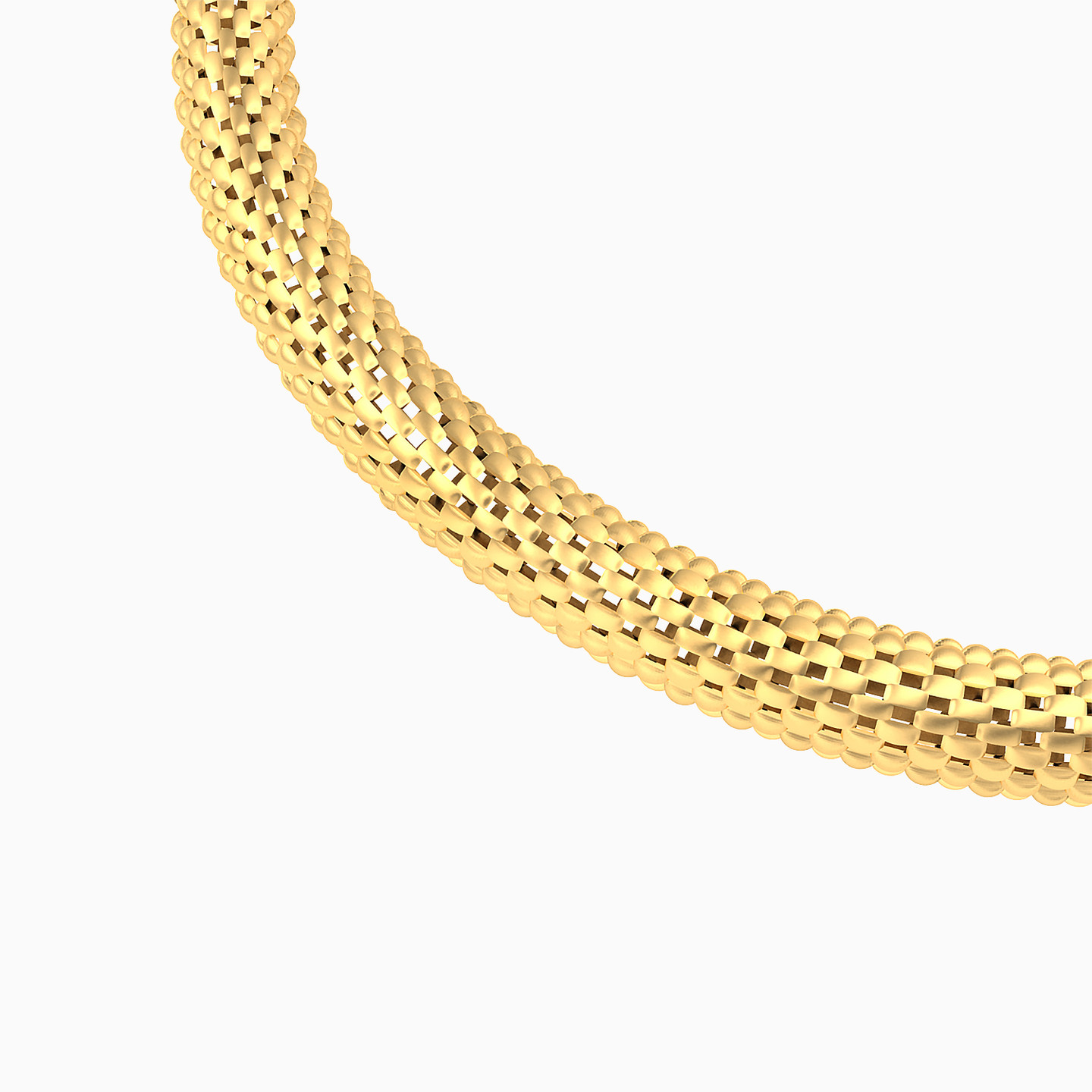 Textured Chain Bracelet In 18K Gold - 4 Textured Chain Bracelet In 18K Gold - 4