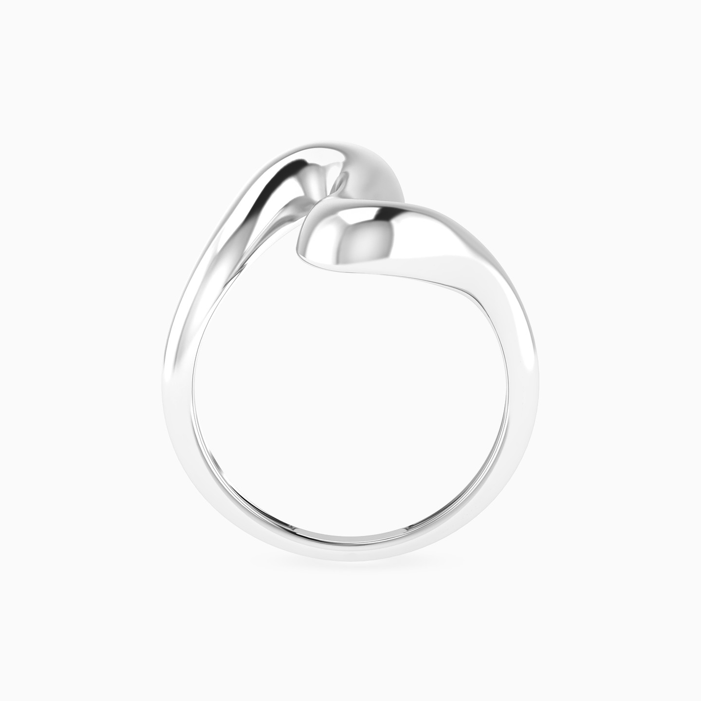 Wave Shape Ring In Silver - 4 Wave Shape Ring In Silver - 4