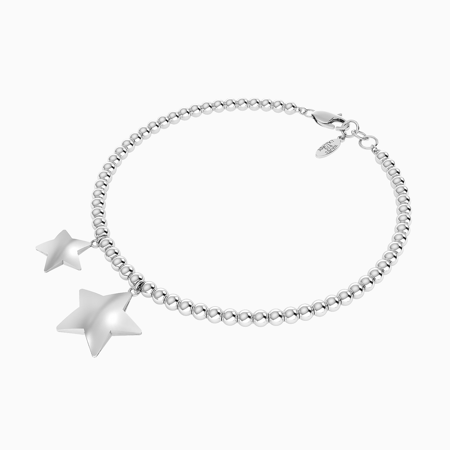 Stars Charm Bracelet In Silver - 3 Stars Charm Bracelet In Silver - 3