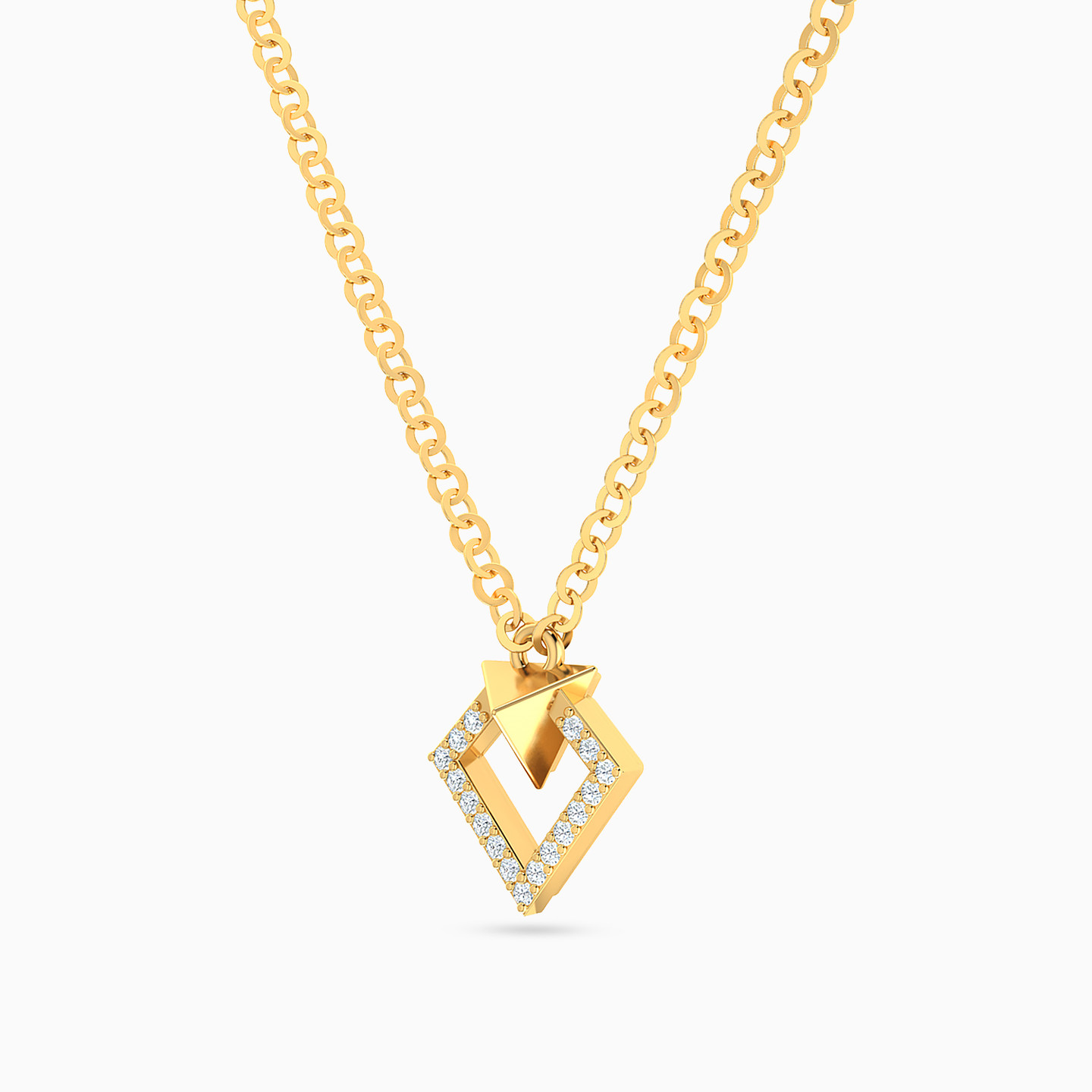 Jewel Diamond Necklace In 18K Gold - 2
