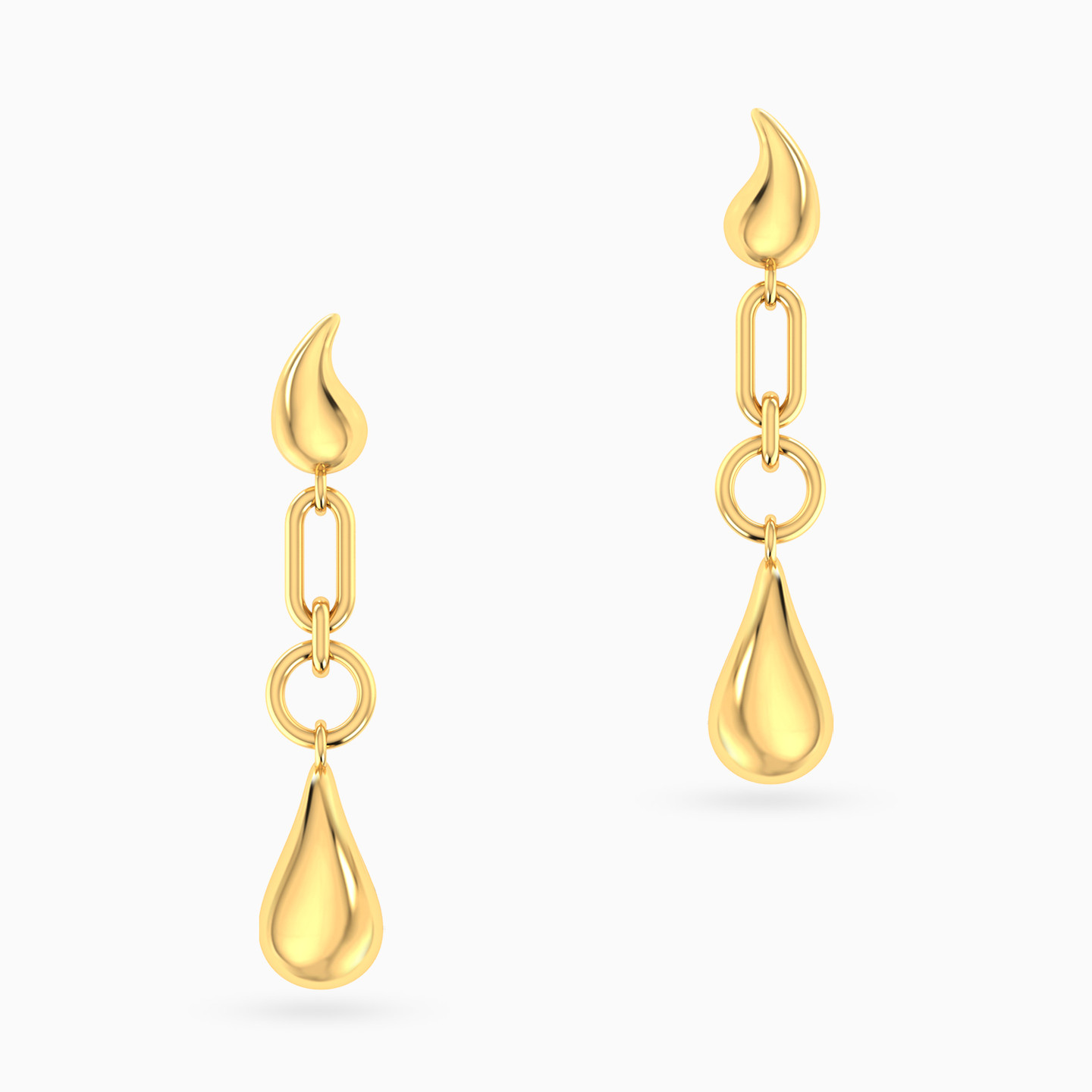 Teardrop Drop Earrings In 18K Gold - 3 Teardrop Drop Earrings In 18K Gold - 3