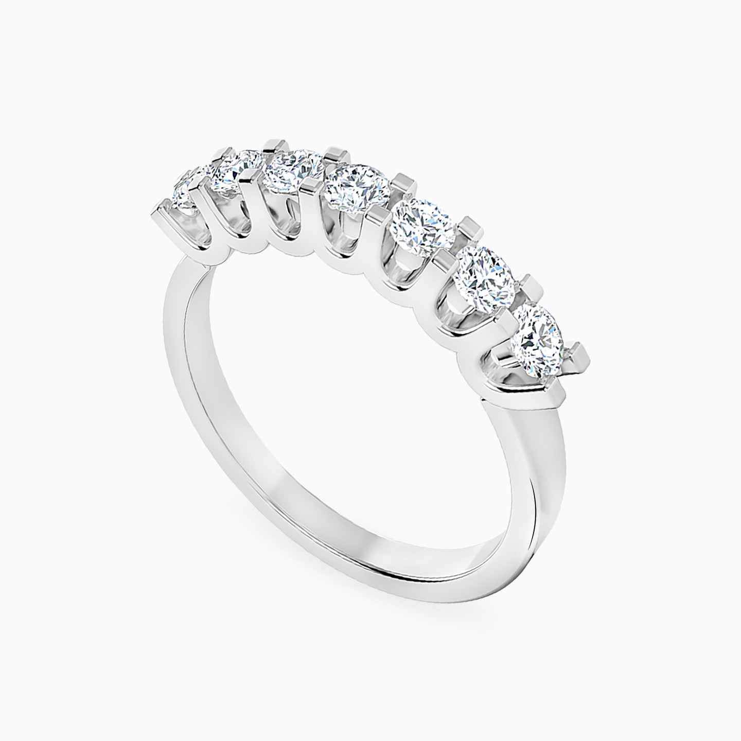 18K Gold Diamond Eternity Ring - 2