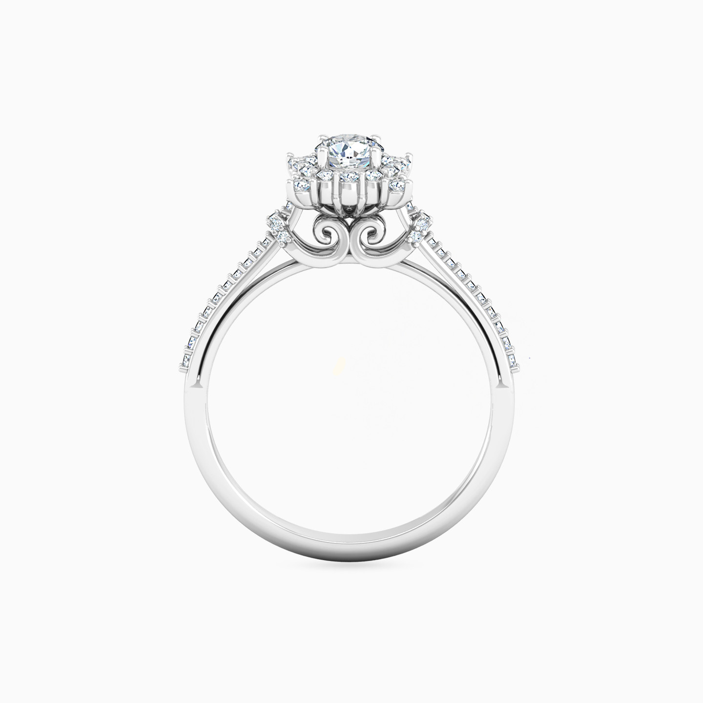 18K Gold Diamond Solitaire Ring - 3