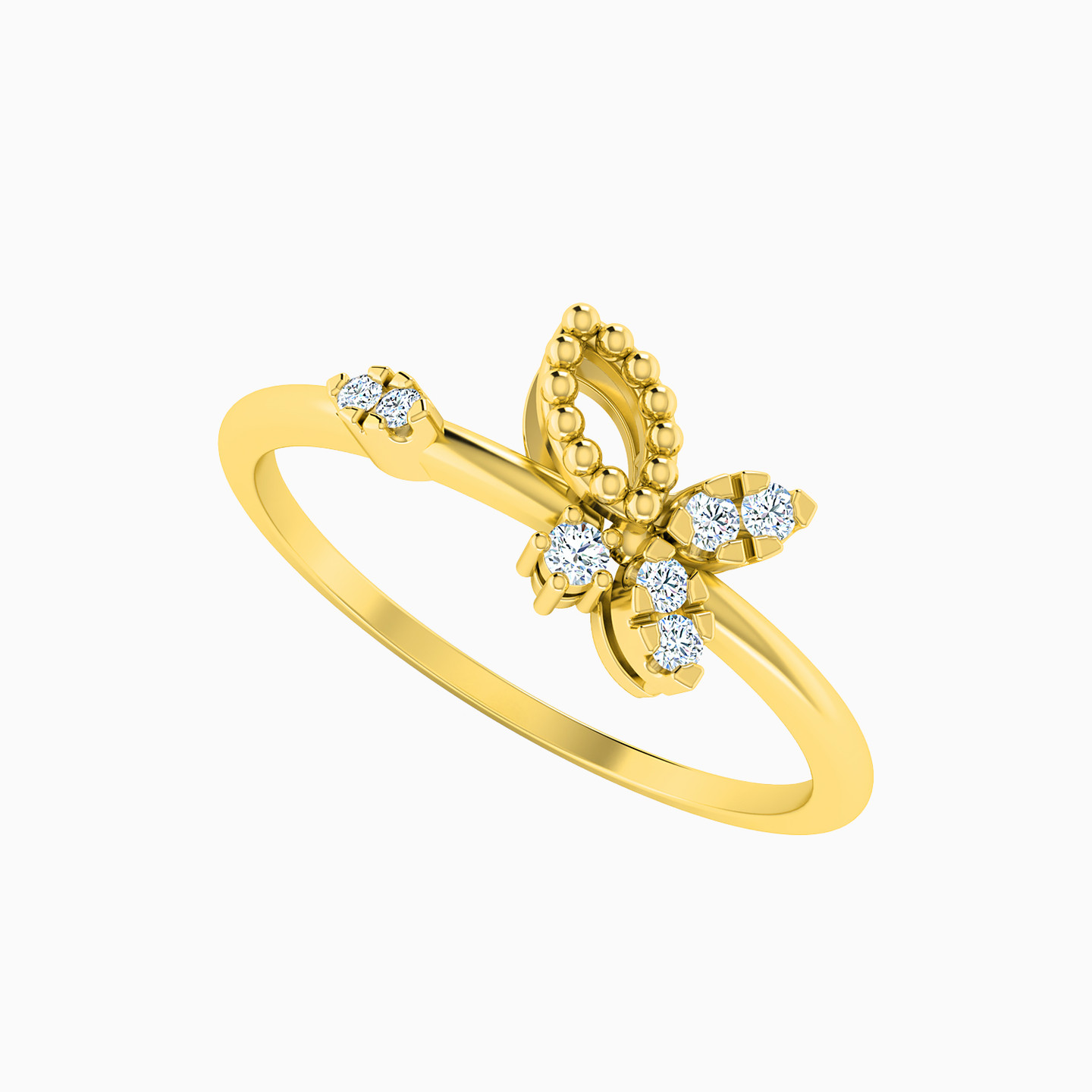 18K Gold Diamond Statement Ring - 2