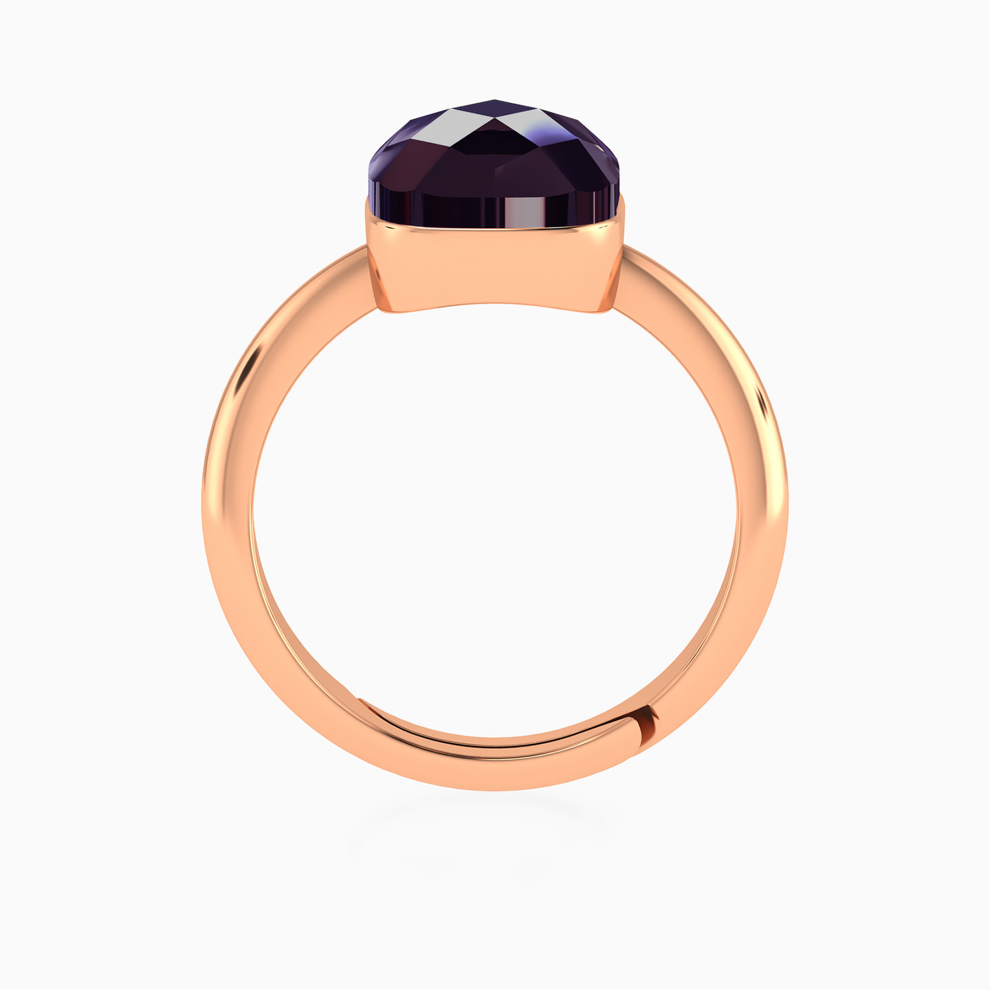 Dark Stone Gold Plated Ring - 4 Dark Stone Gold Plated Ring - 4