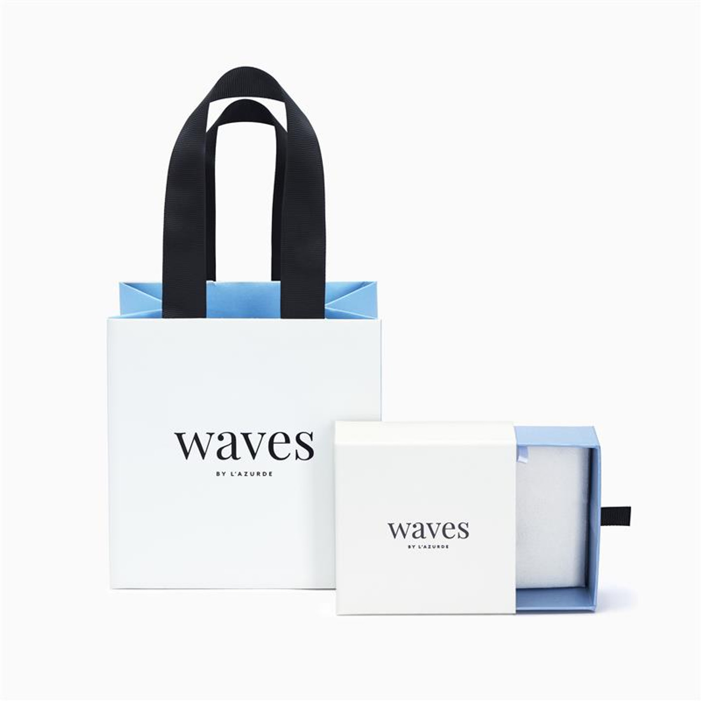 Black Stone Hoop Earrings In Silver - 5