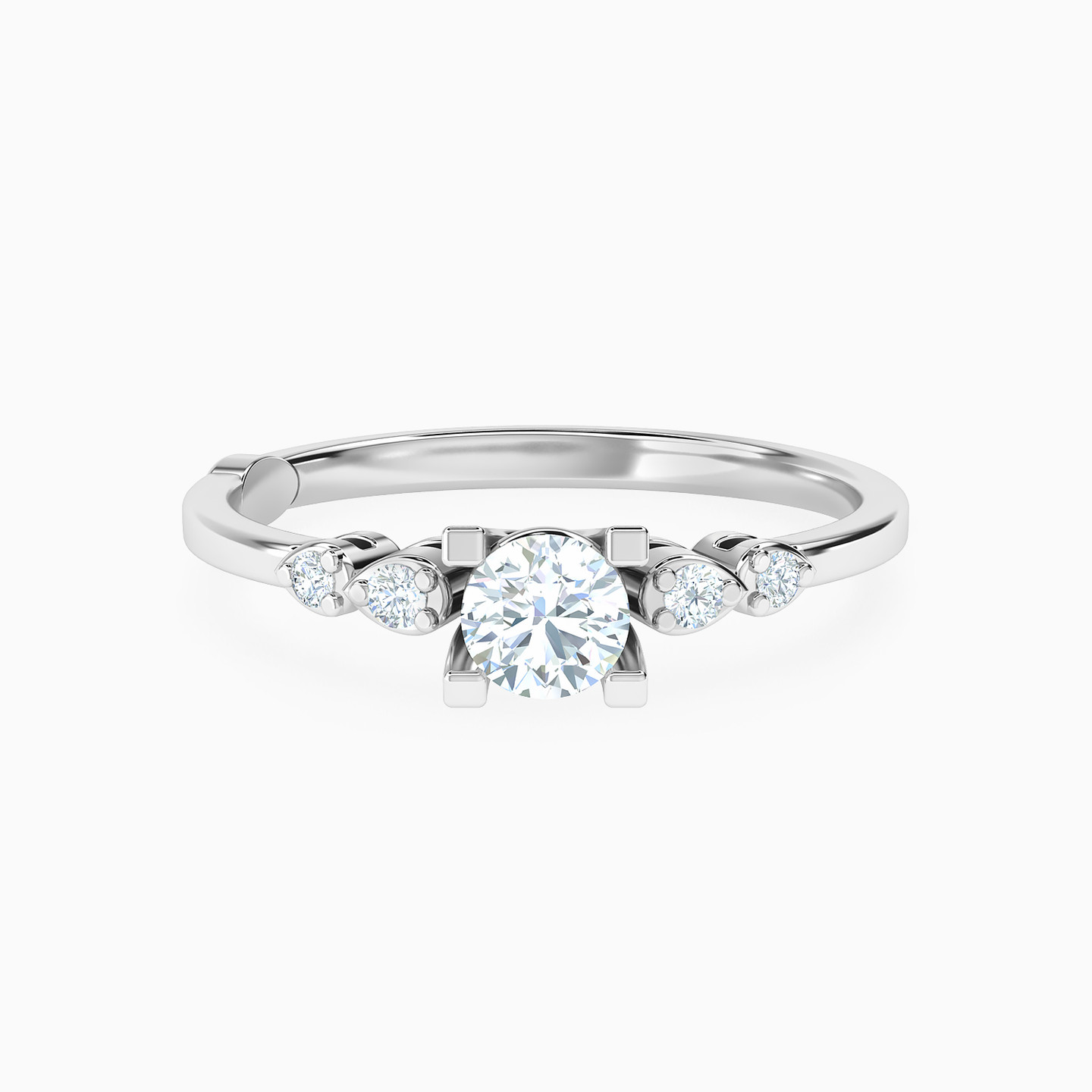 Circle Diamond Ring in 18K Gold - 3 Circle Diamond Ring in 18K Gold - 3