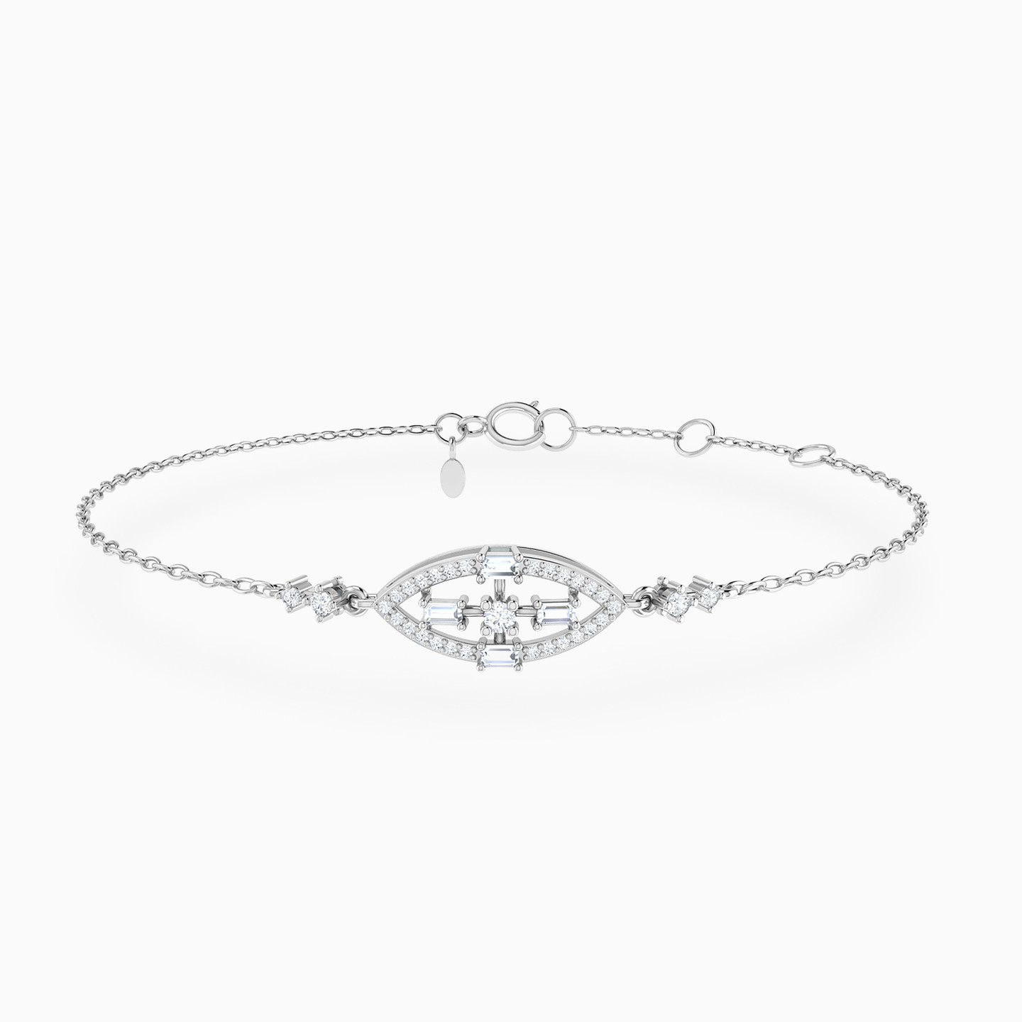 Marquise Pav�� Diamond Chain Bracelet in 18K Gold Marquise Pav�� Diamond Chain Bracelet in 18K Gold