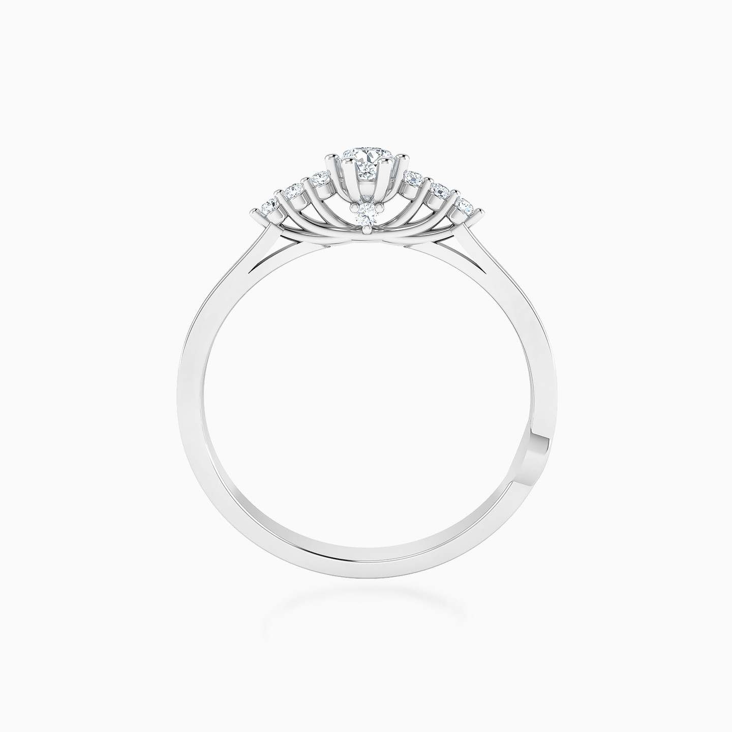 Circle Diamond Ring in 18K Gold - 3 Circle Diamond Ring in 18K Gold - 3