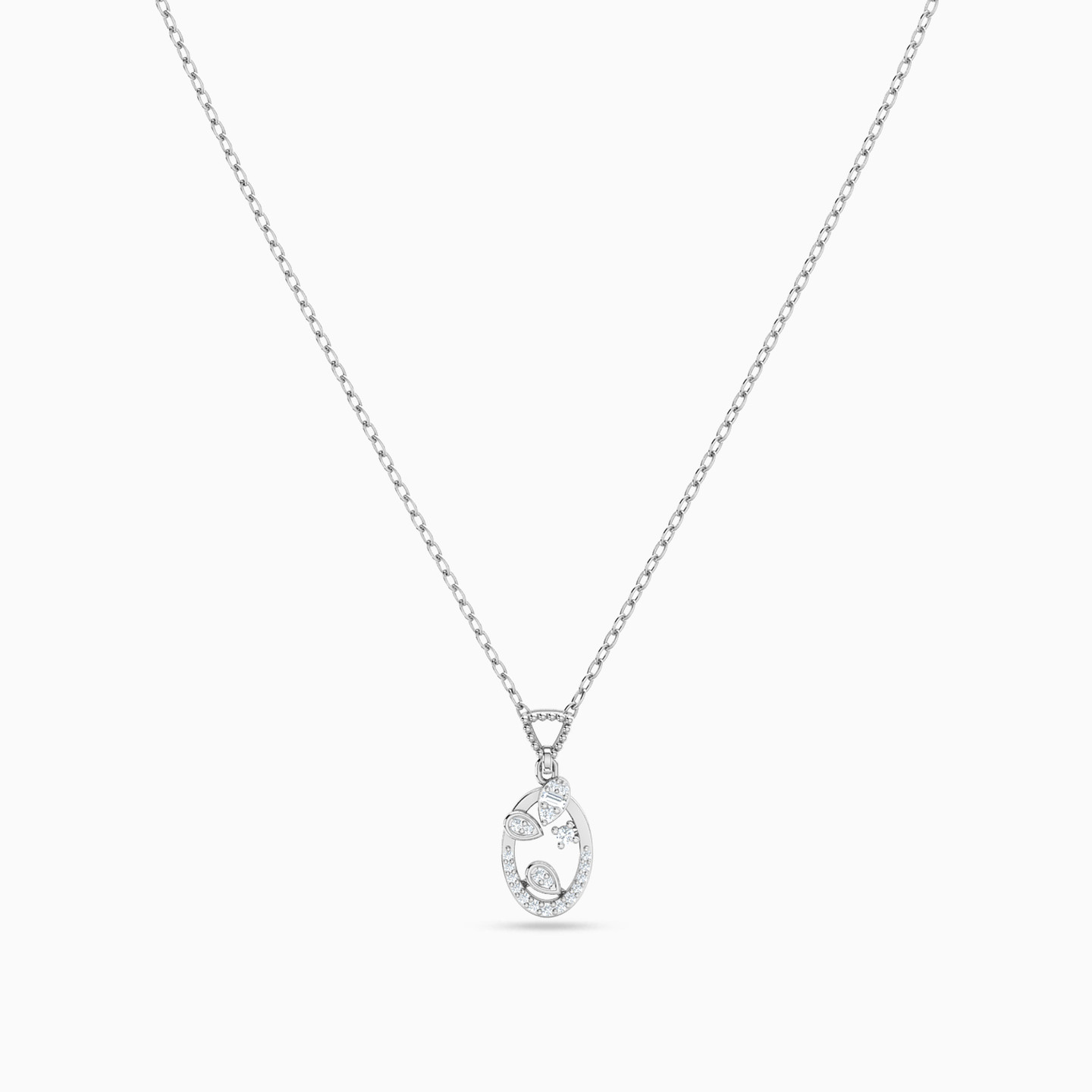 18K Gold Diamond Pendant Necklace - 3