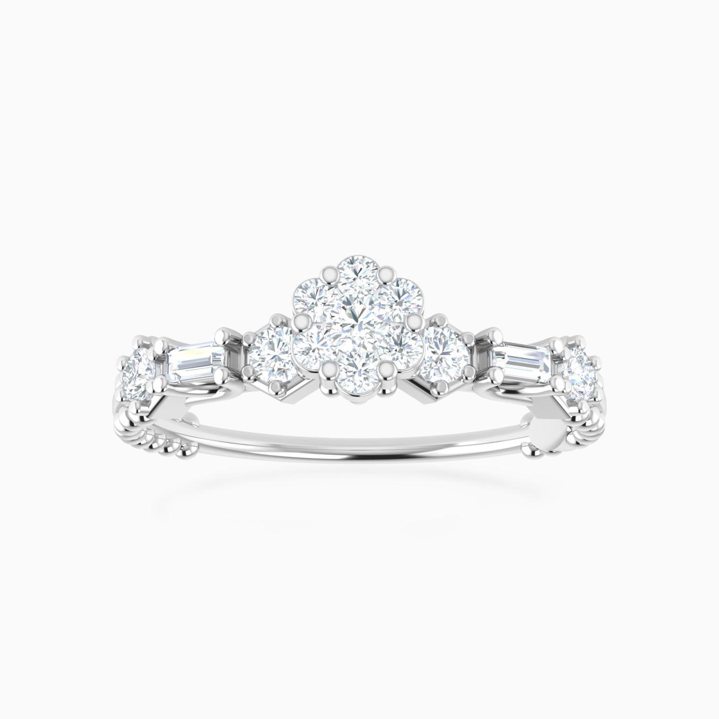 Floral Cluster Diamond Ring in 18K Gold Floral Cluster Diamond Ring in 18K Gold