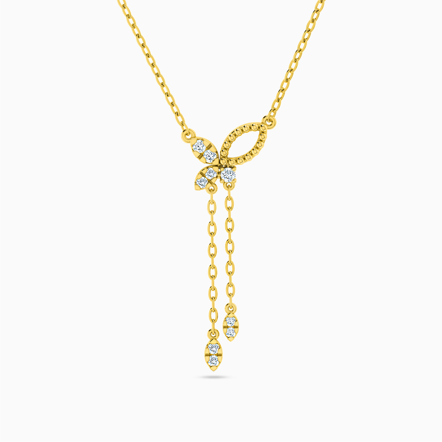 18K Gold Diamond Pendant Necklace