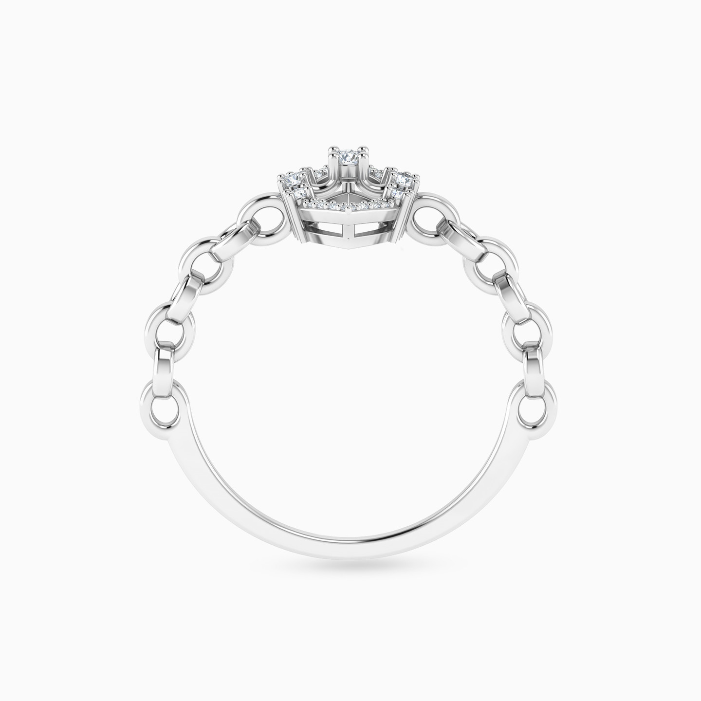 Open Marquise Frame Diamond Ring in 18K Gold - 4 Open Marquise Frame Diamond Ring in 18K Gold - 4