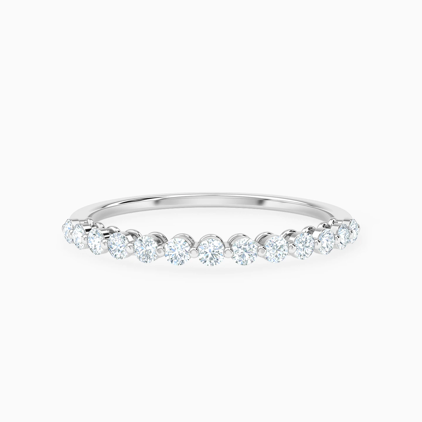 Row of Round Diamond Ring in 18K Gold Row of Round Diamond Ring in 18K Gold
