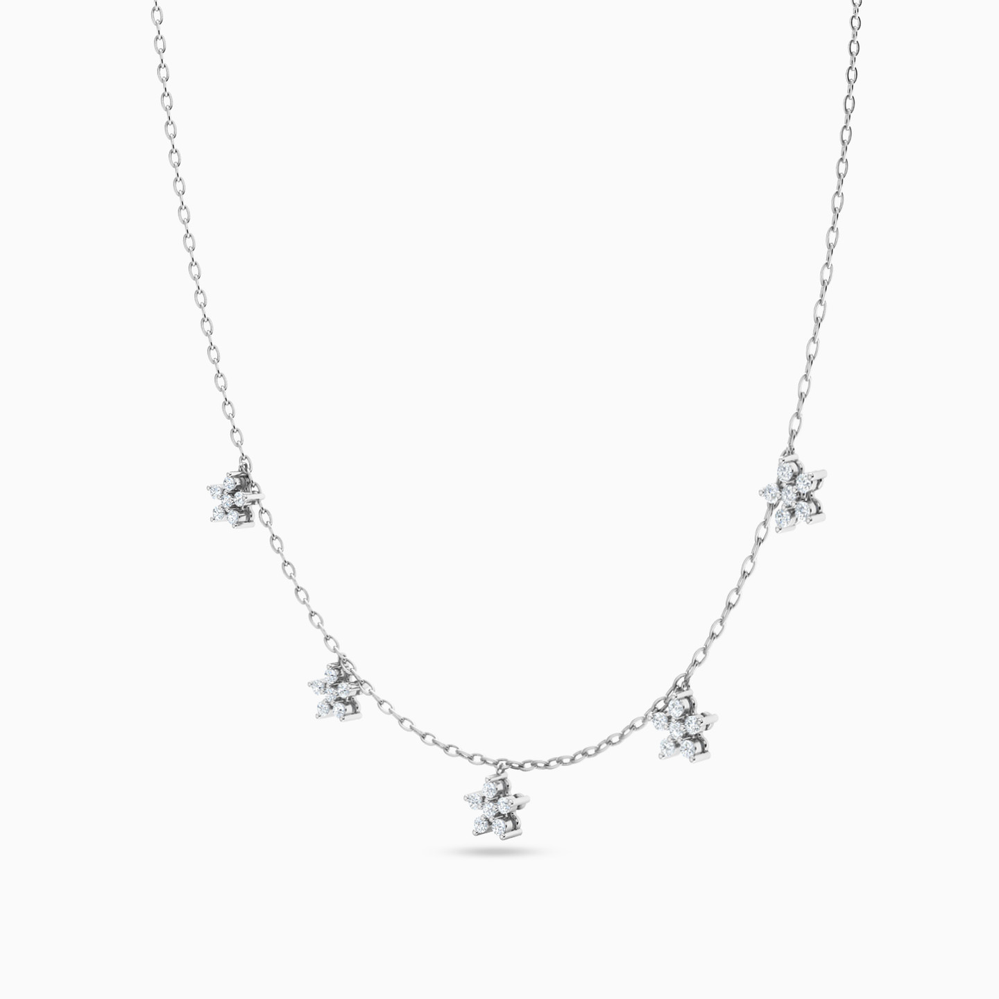 18K Gold Diamond Charms Necklace - 2