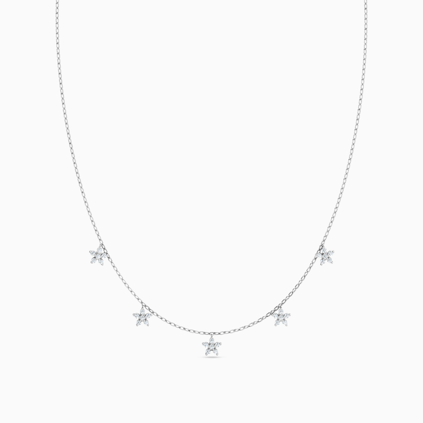 18K Gold Diamond Charms Necklace - 3