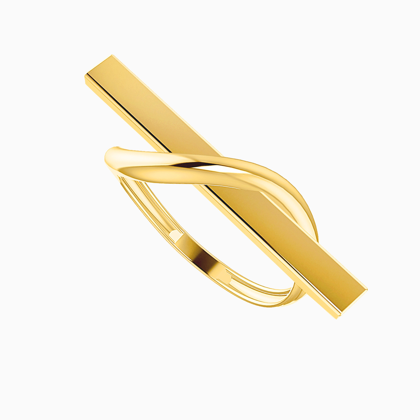 Geometric Ring in 14K Gold - 2 Geometric Ring in 14K Gold - 2