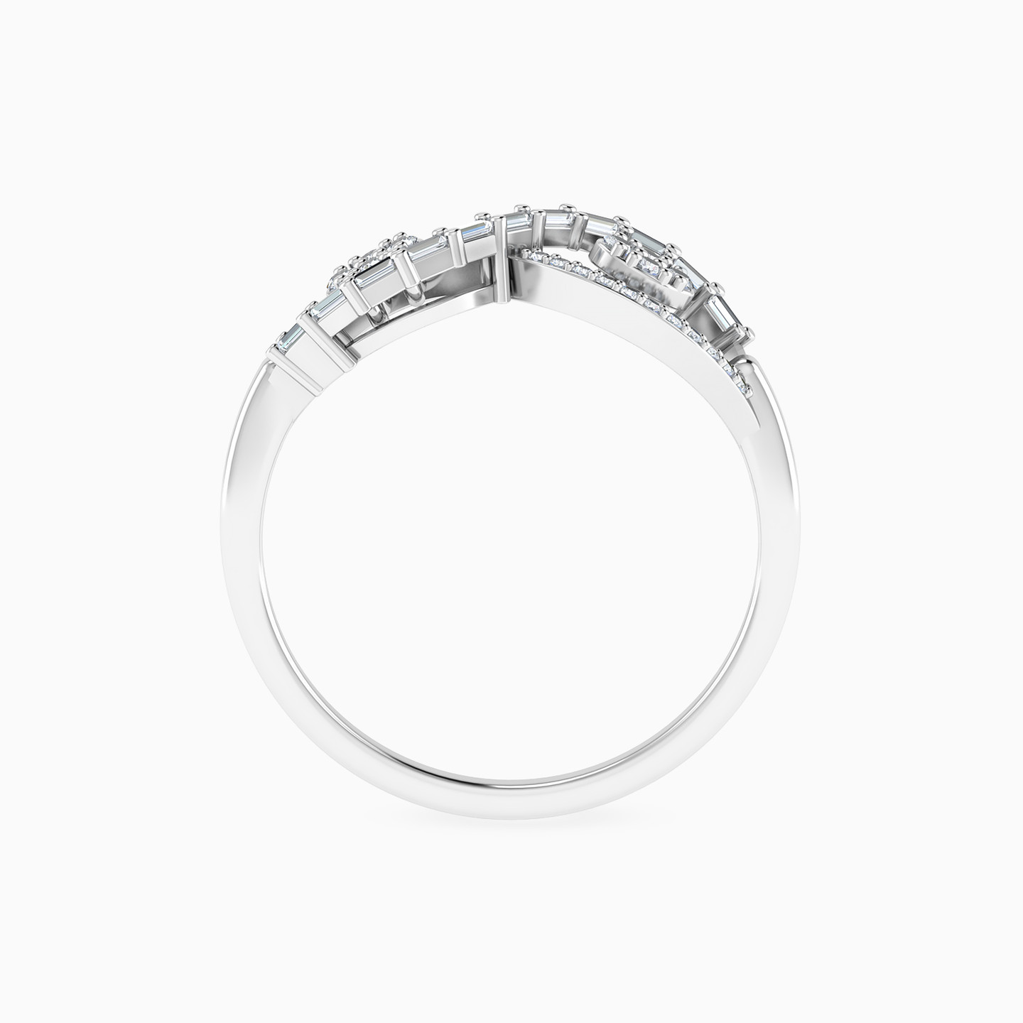 Infinity & Oval Cluster Diamond Ring in 18K Gold - 4 Infinity & Oval Cluster Diamond Ring in 18K Gold - 4