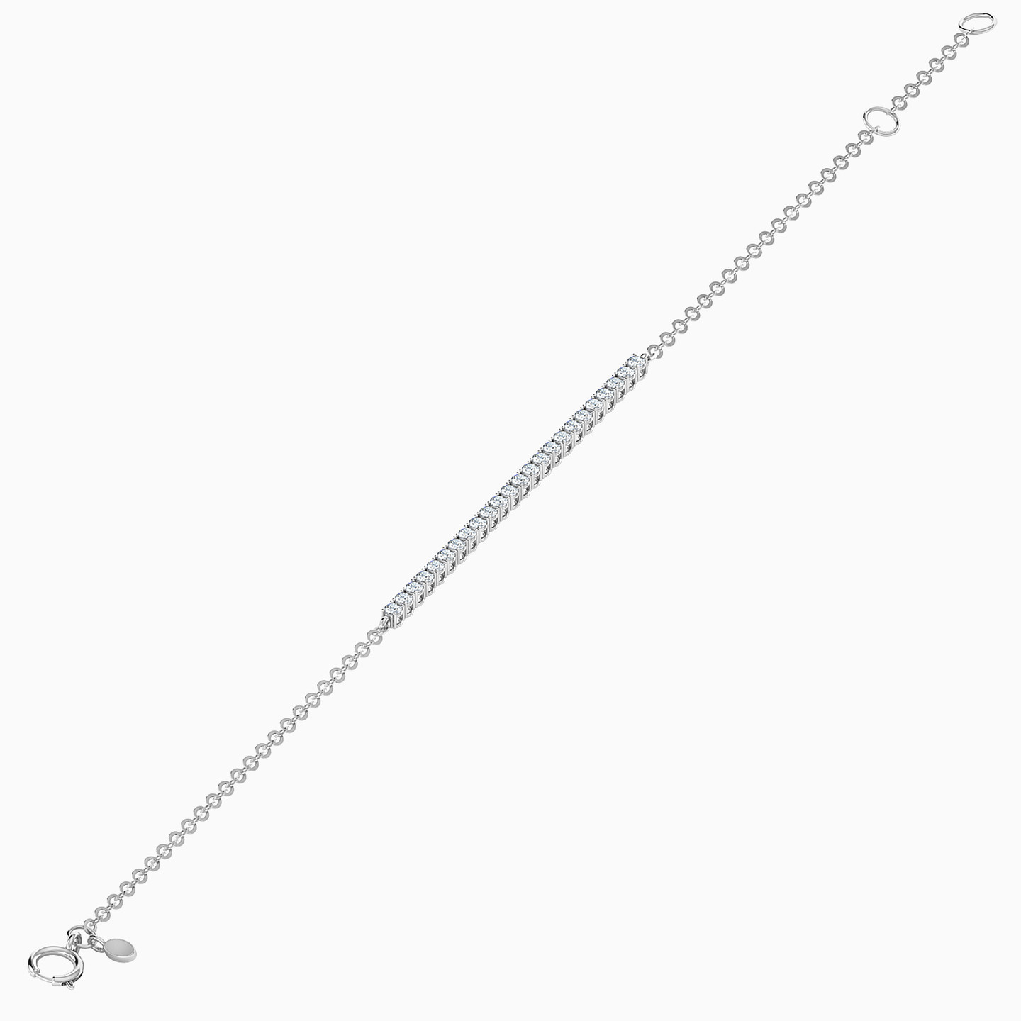 Diamond Tennis Bracelet in 18K Gold - 3 Diamond Tennis Bracelet in 18K Gold - 3