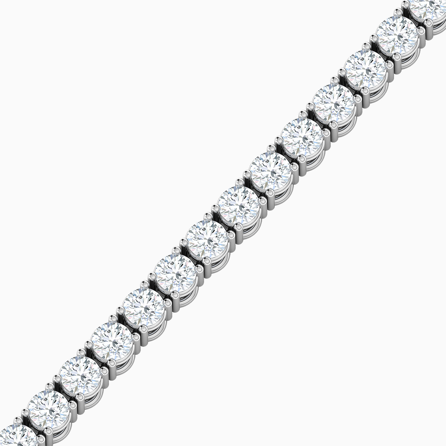 Diamond Tennis Bracelet in 18K Gold - 4 Diamond Tennis Bracelet in 18K Gold - 4