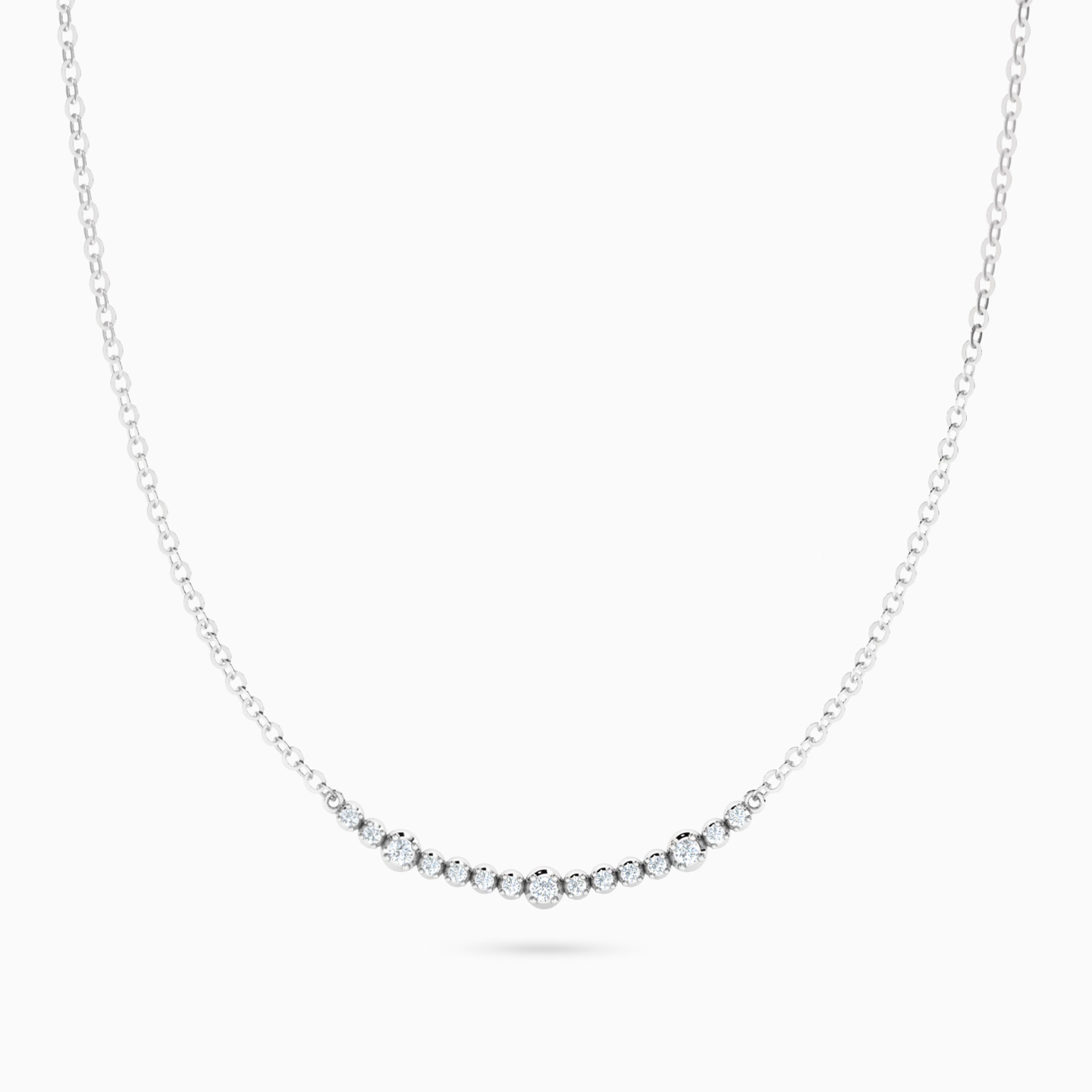 سلسلة تشوكر شكل خط متصل ذهب عيار 14 قيراط مزينة بالألماس سلسلة تشوكر شكل خط متصل ذهب عيار 14 قيراط مزينة بالألماس