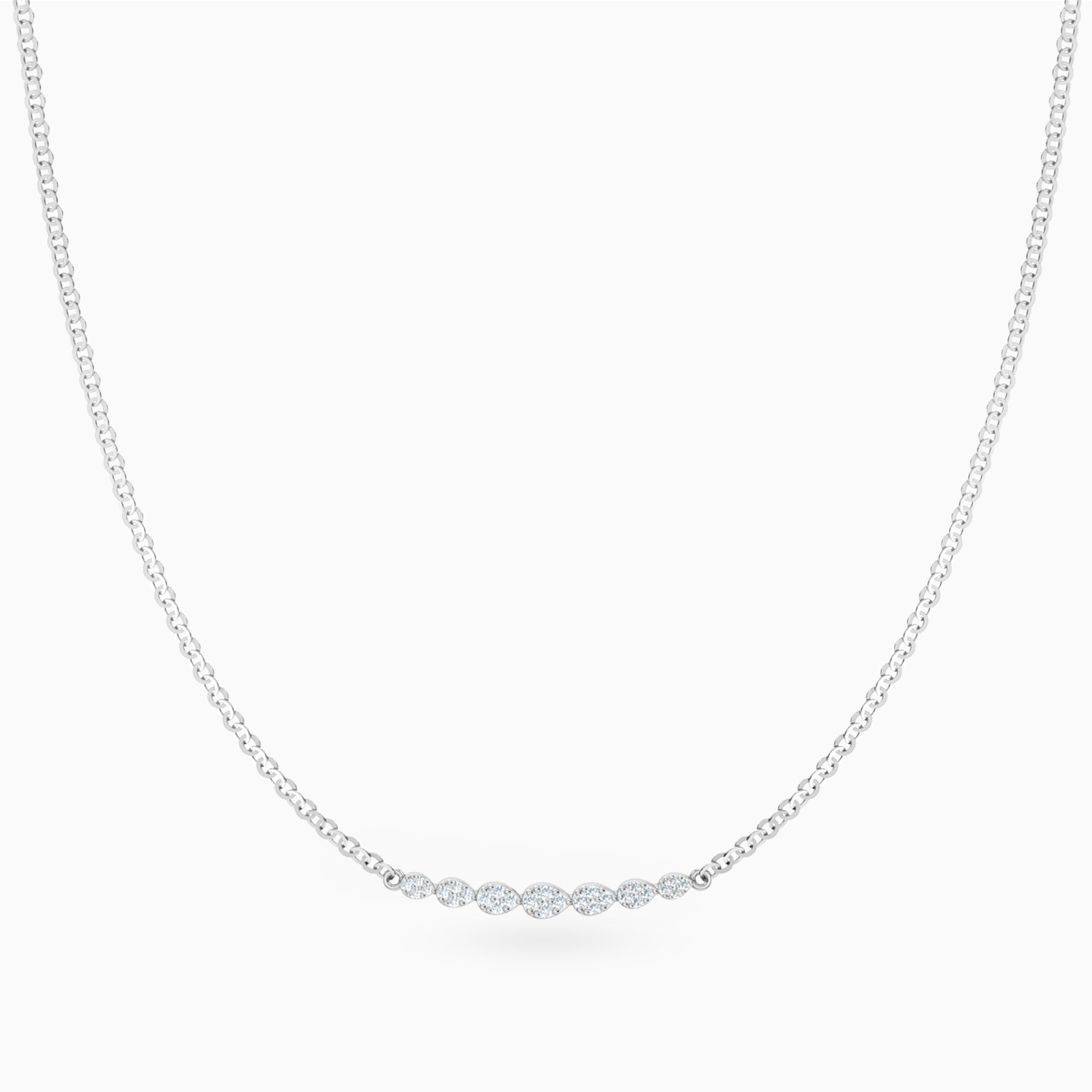 سلسلة تشوكر شكل قطرات ذهب عيار 14 قيراط مزينة بالألماس سلسلة تشوكر شكل قطرات ذهب عيار 14 قيراط مزينة بالألماس