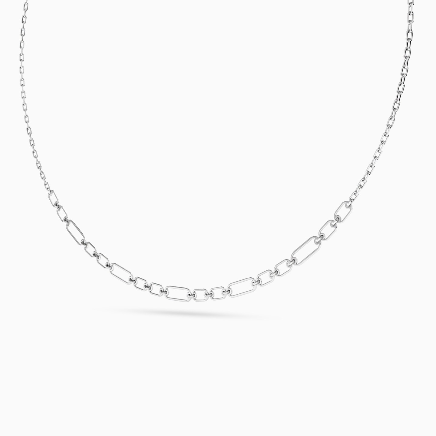 سلسلة شكل وصلات بيبركليب ممتدة فضة - 2 سلسلة شكل وصلات بيبركليب ممتدة فضة - 2