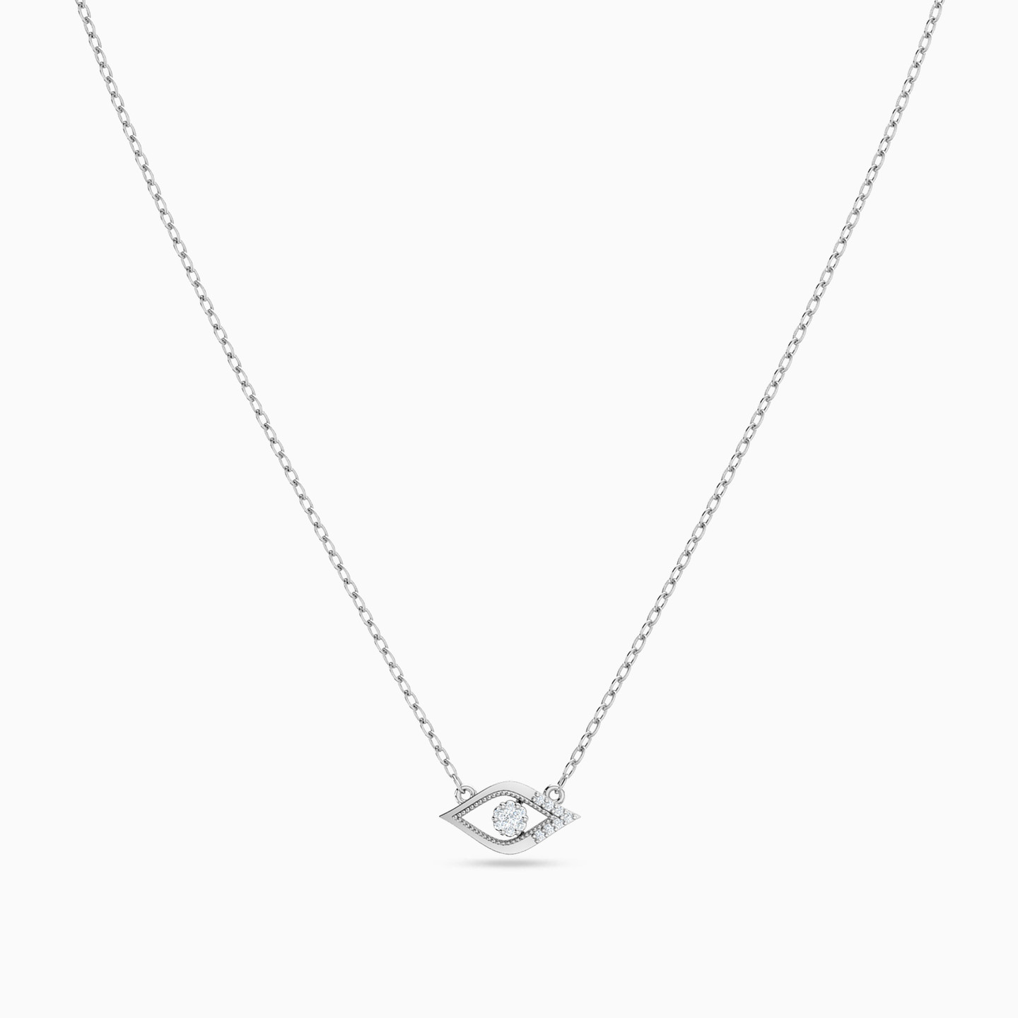 18K Gold Diamond Pendant Necklace - 3