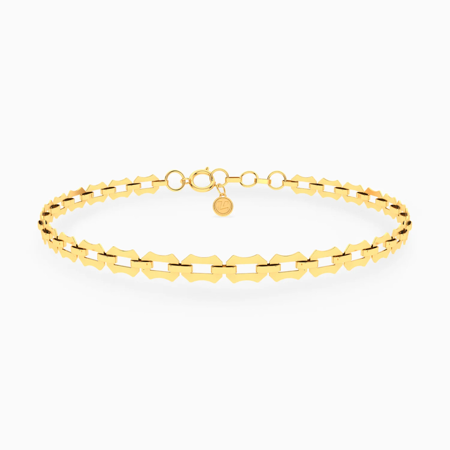 Faceted Links Chain Bracelet in 18K Gold Faceted Links Chain Bracelet in 18K Gold