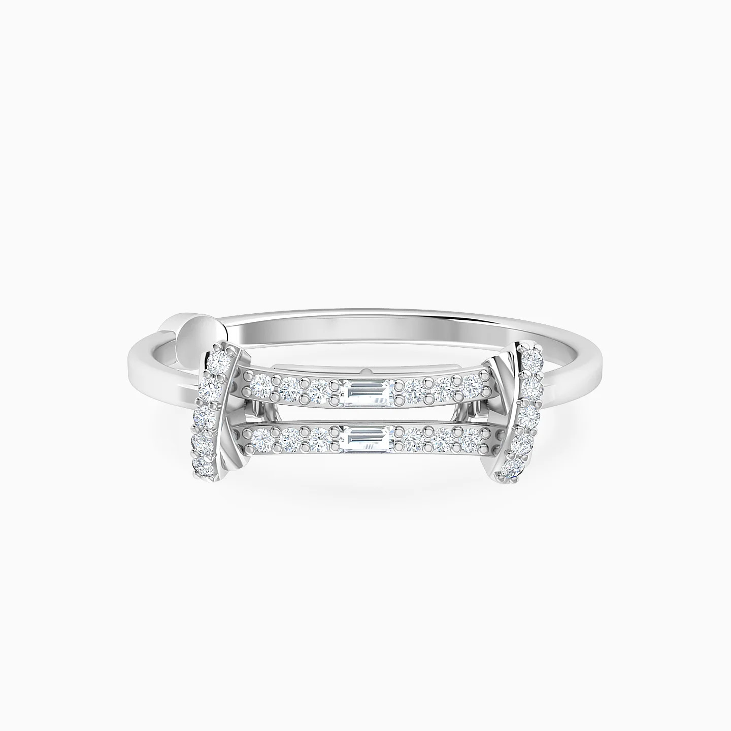 Two Knots Diamond Ring in 18K Gold Two Knots Diamond Ring in 18K Gold