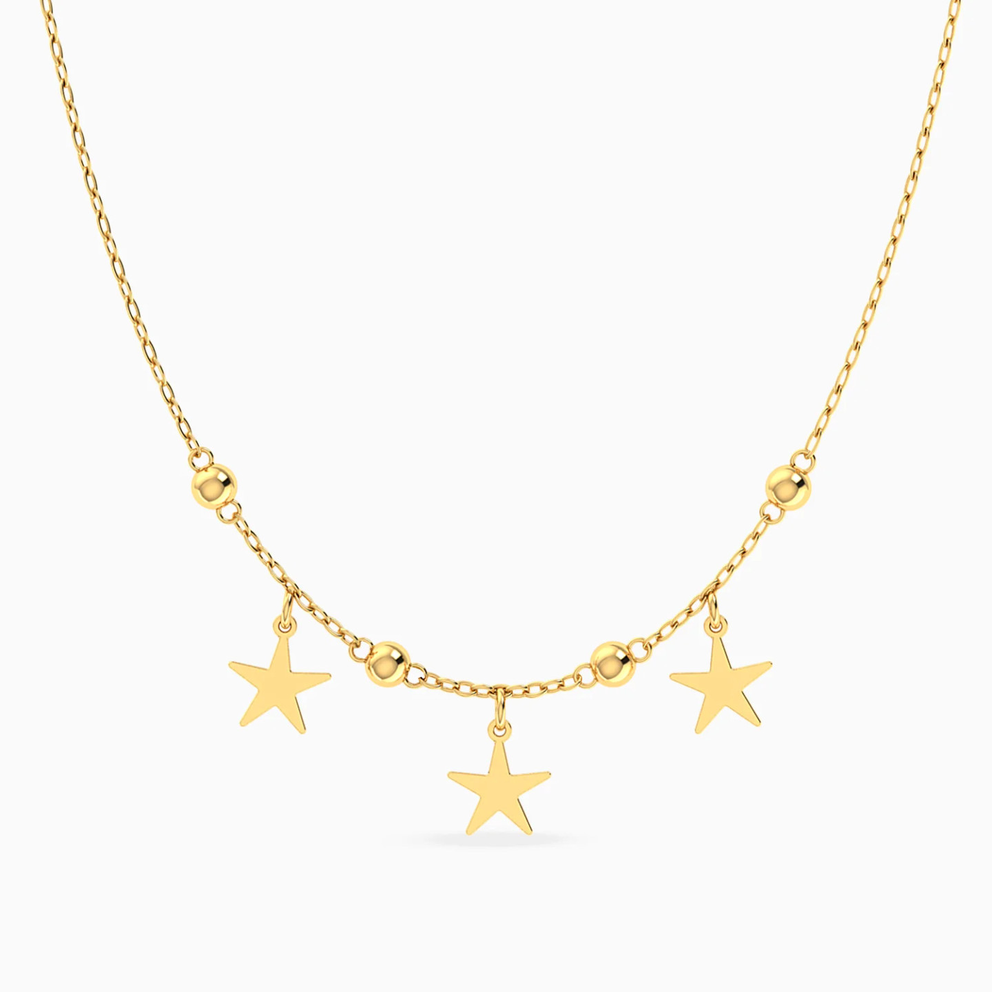 Beads & Stars Necklace in 14K Gold Beads & Stars Necklace in 14K Gold
