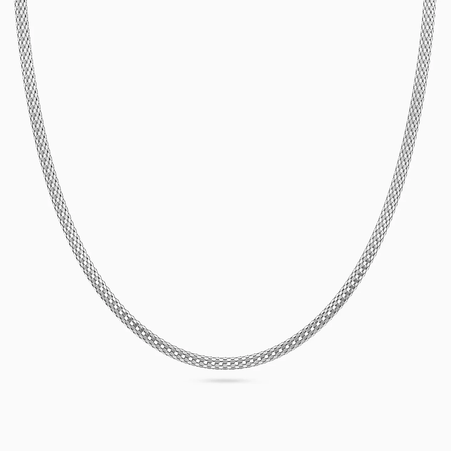 Textured Chain Necklace in Silver Textured Chain Necklace in Silver