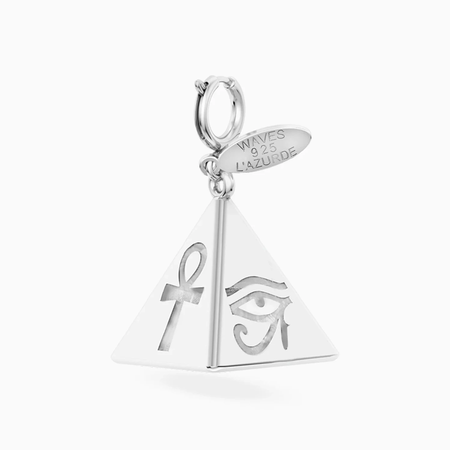 Pyramid & Pharaonic Symbols Charm in Silver - 2 Pyramid & Pharaonic Symbols Charm in Silver - 2
