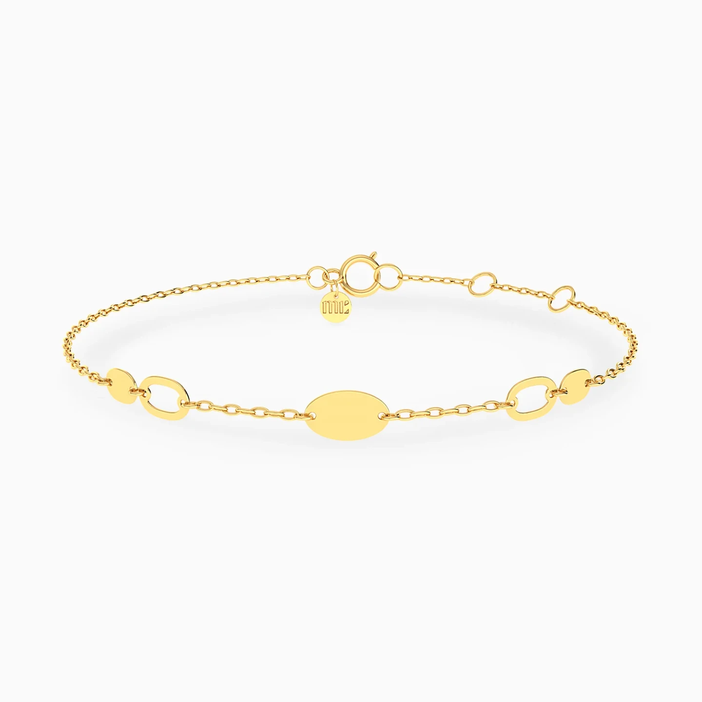 Oval Links Chain Bracelet in 9K Gold Oval Links Chain Bracelet in 9K Gold