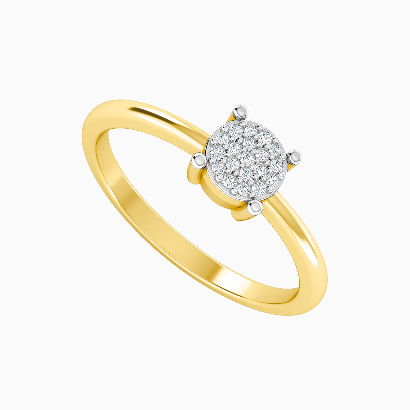 18K Gold Diamond Statement Ring - 2