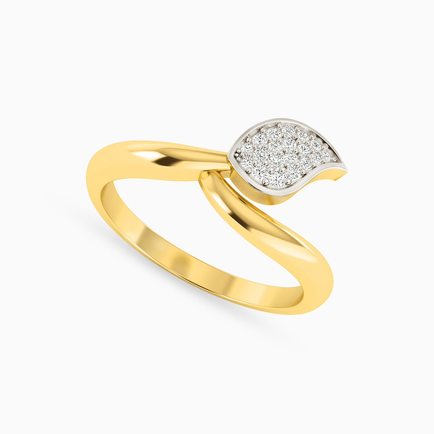 18K Gold Diamond Statement Ring - 2