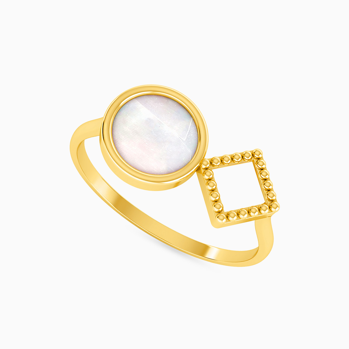 18K Gold Pearls Statement Ring - 2