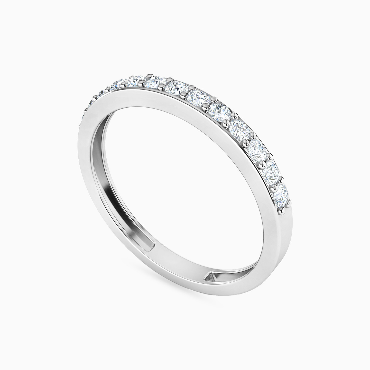 Brilliant Diamonds Eternity Ring in 18K Gold - 2 Brilliant Diamonds Eternity Ring in 18K Gold - 2